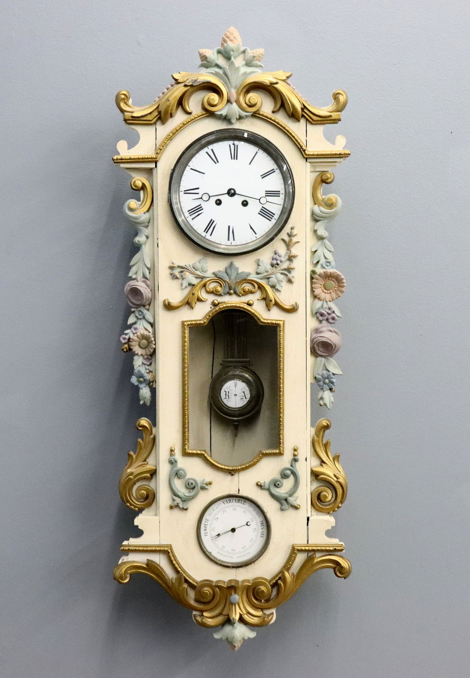 S. Marti Wall Clock with Barometer (1 of 5)