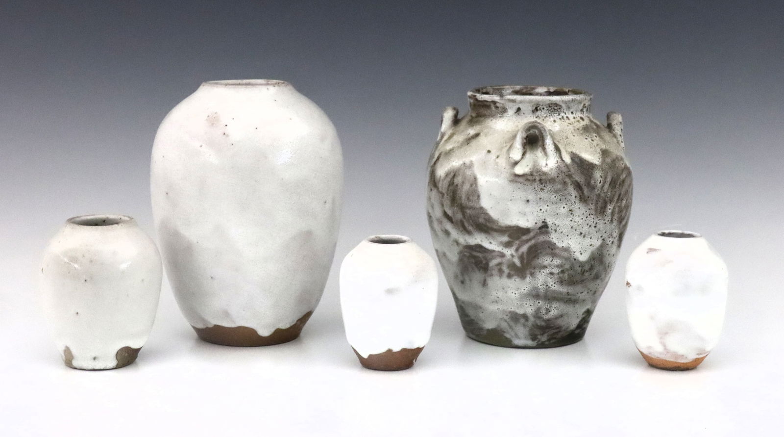 5 Jugtown Chinese White Pottery Vases (1 of 4)