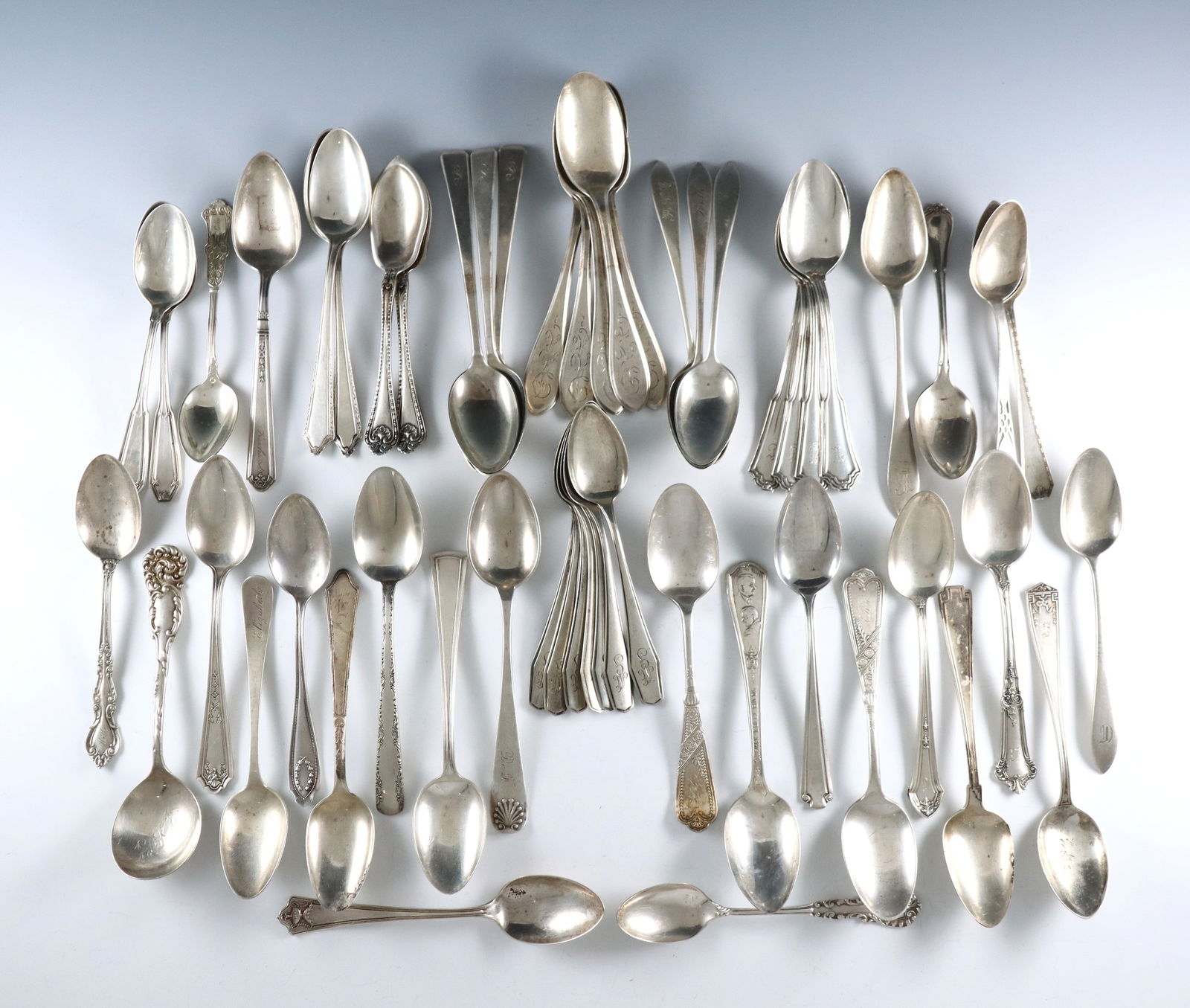 54 American Sterling Spoons (1 of 1)
