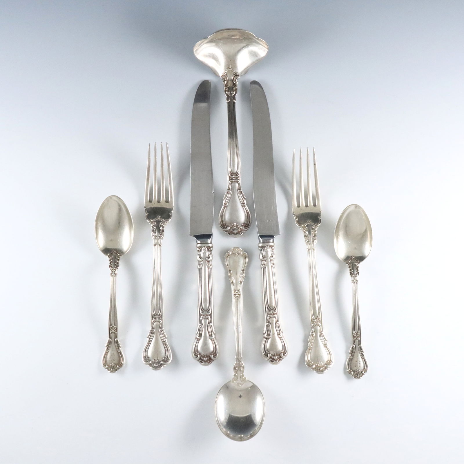 18 pc Gorham Chantilly Sterling Flatware (1 of 1)