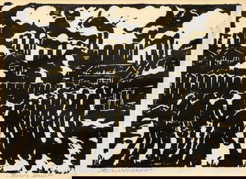 Tunis Ponsen Linocut
