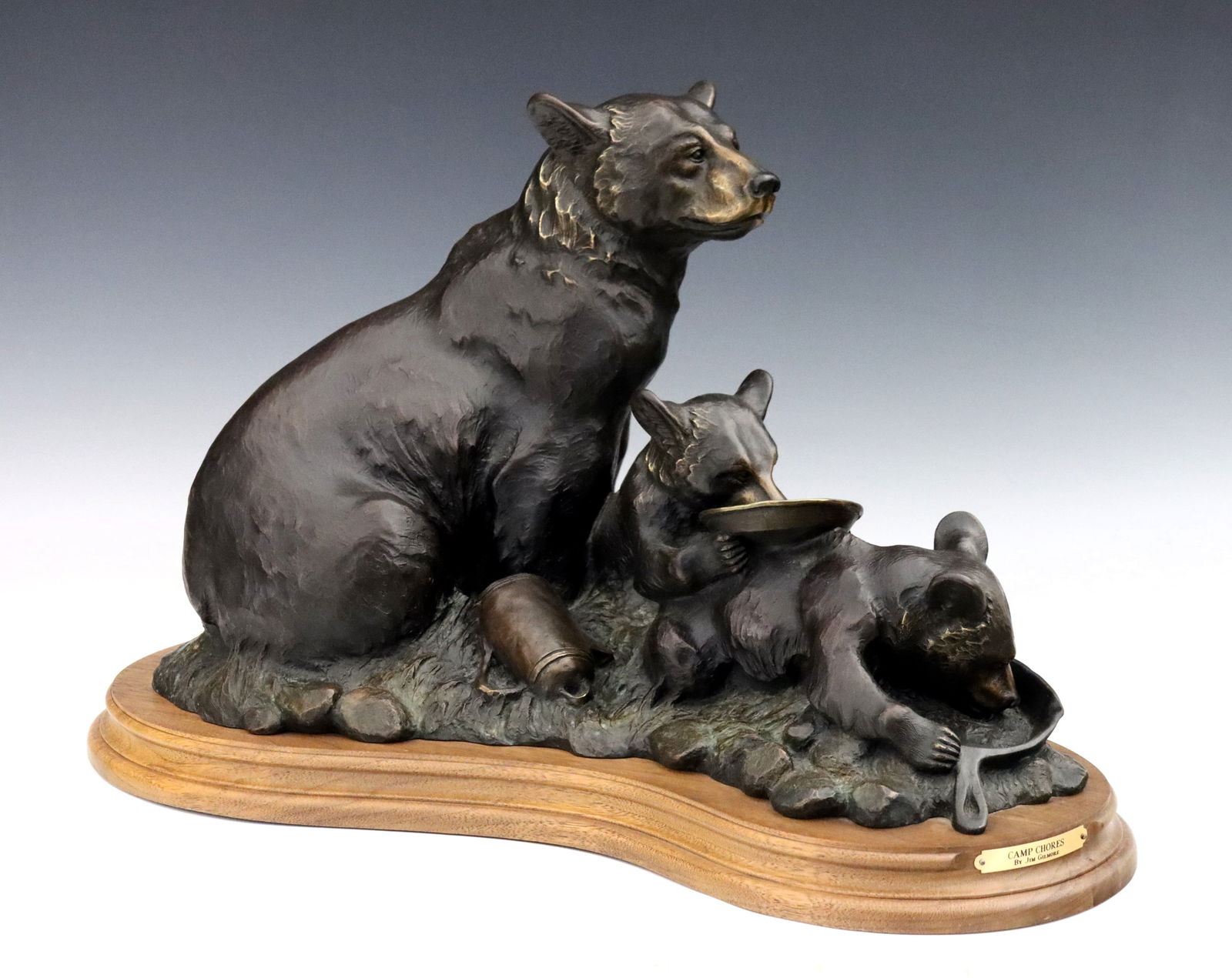 J. Gilmore Bronze Bear Grouping (1 of 4)