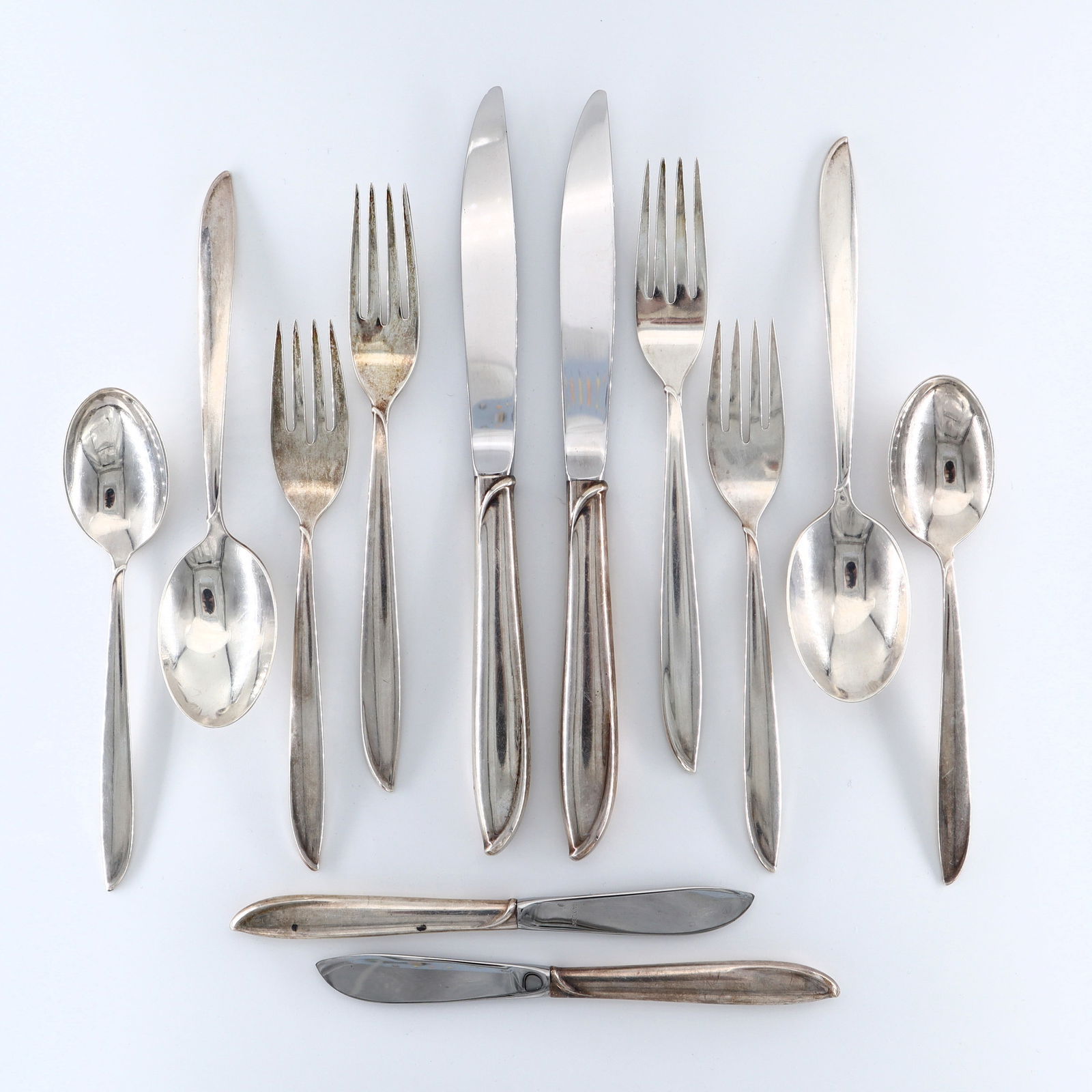 47 pc International Rhythm Sterling Flatware (1 of 4)