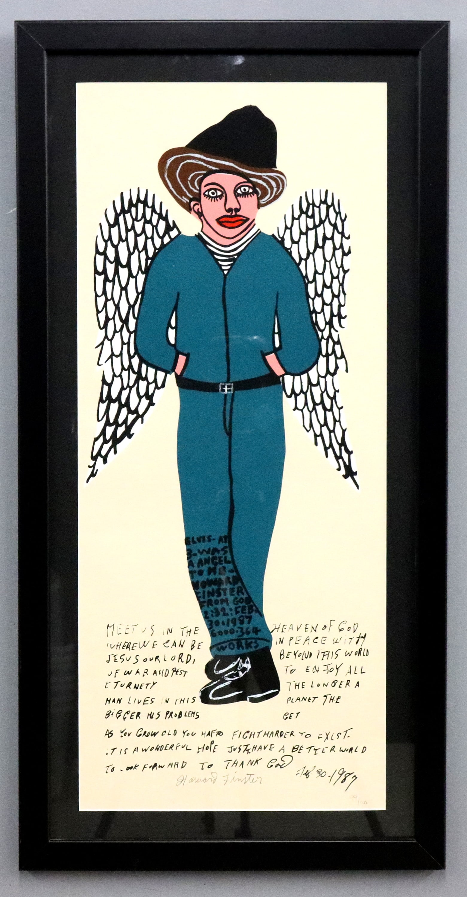 H. Finster Outsider Art Lithograph (1 of 4)