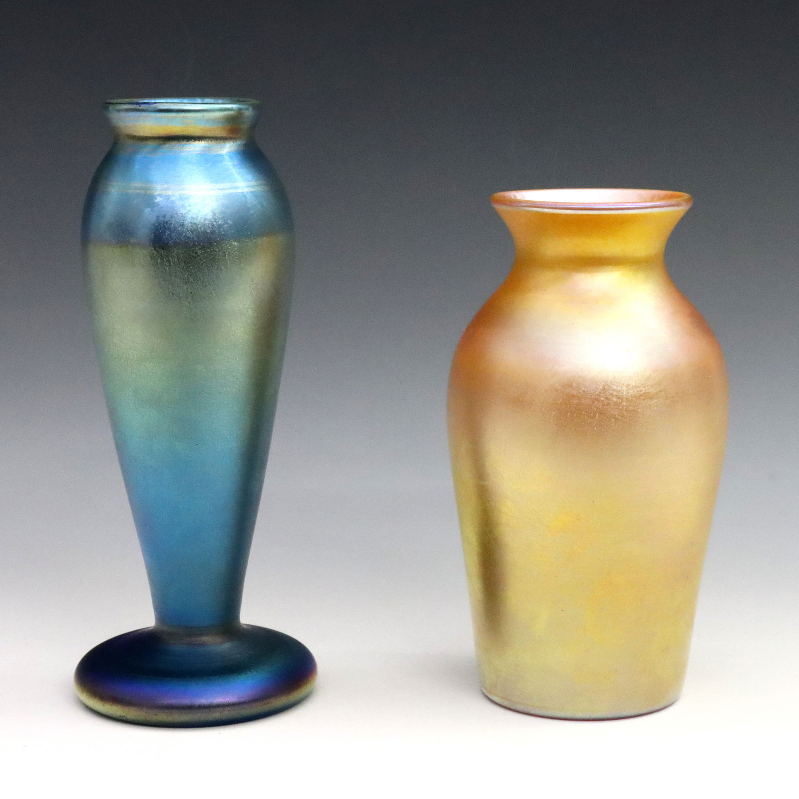 2 Quezal Glass Vases (1 of 3)
