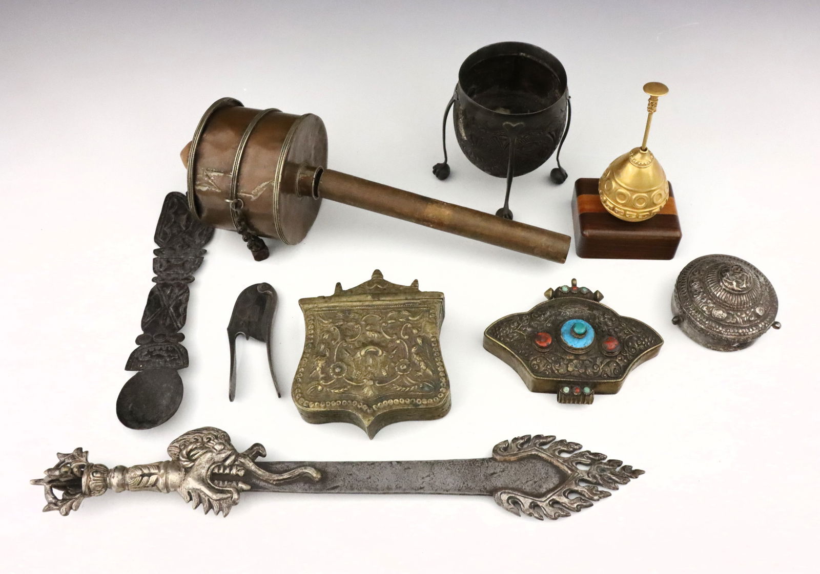 9 Asian Metalware Items (1 of 1)
