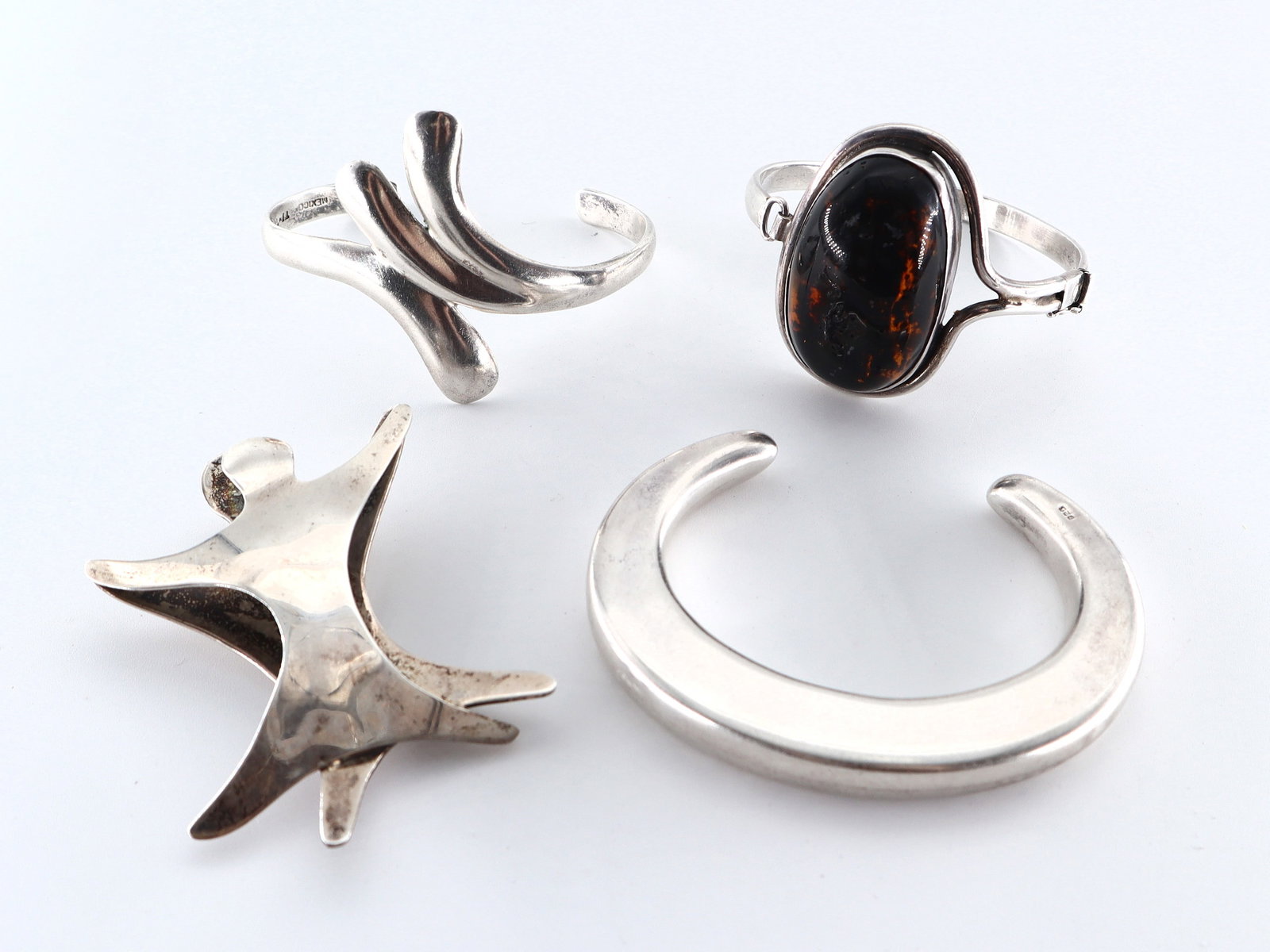 4 pc Sterling Modernist Jewelry (1 of 1)