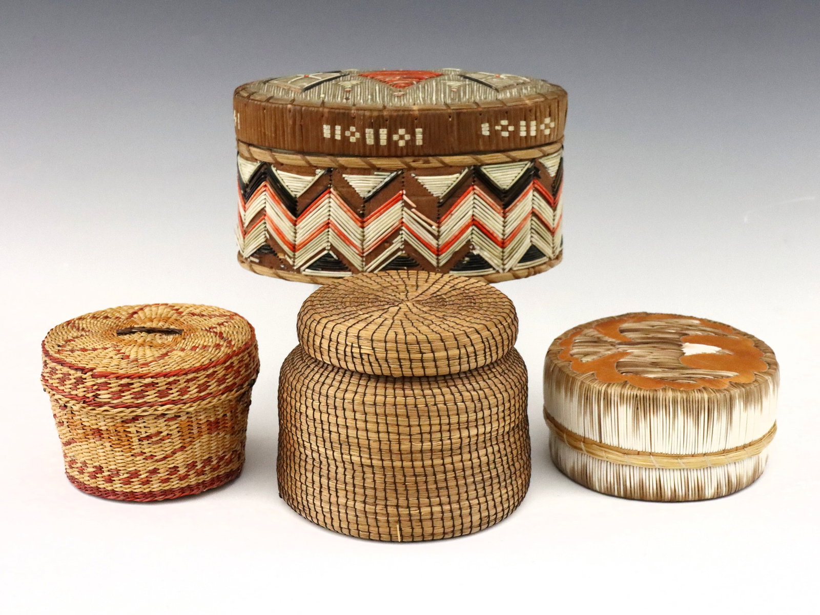 4 Native American Woven Baskets (1 of 2)