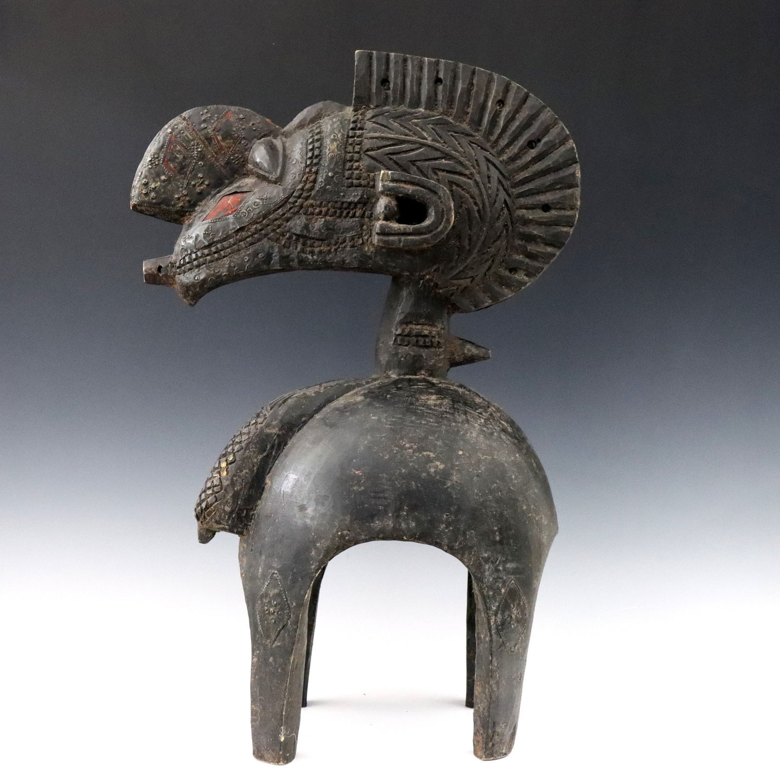 African Nimba Shoulder Mask (1 of 3)