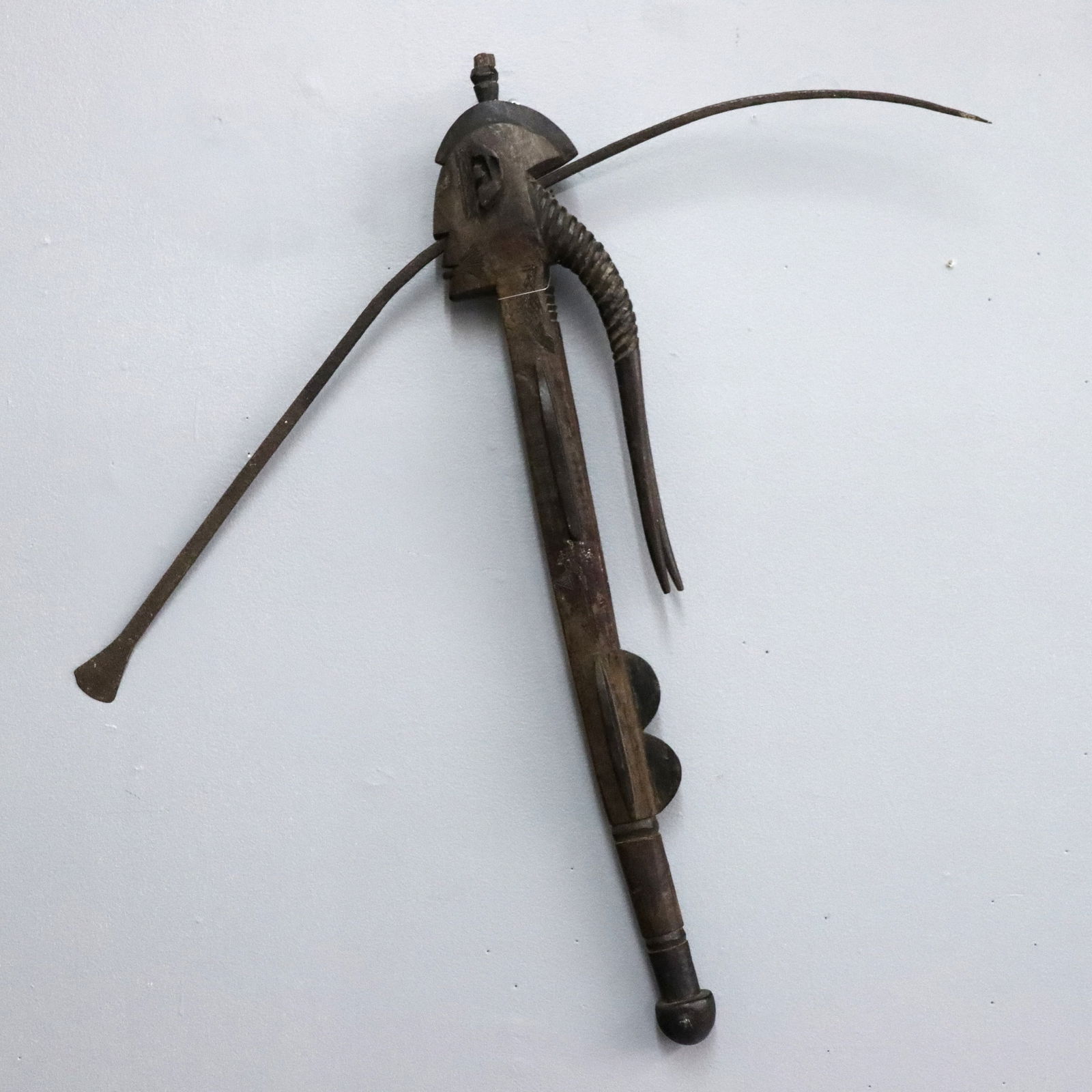 African Carved Ceremonial Axe (1 of 2)