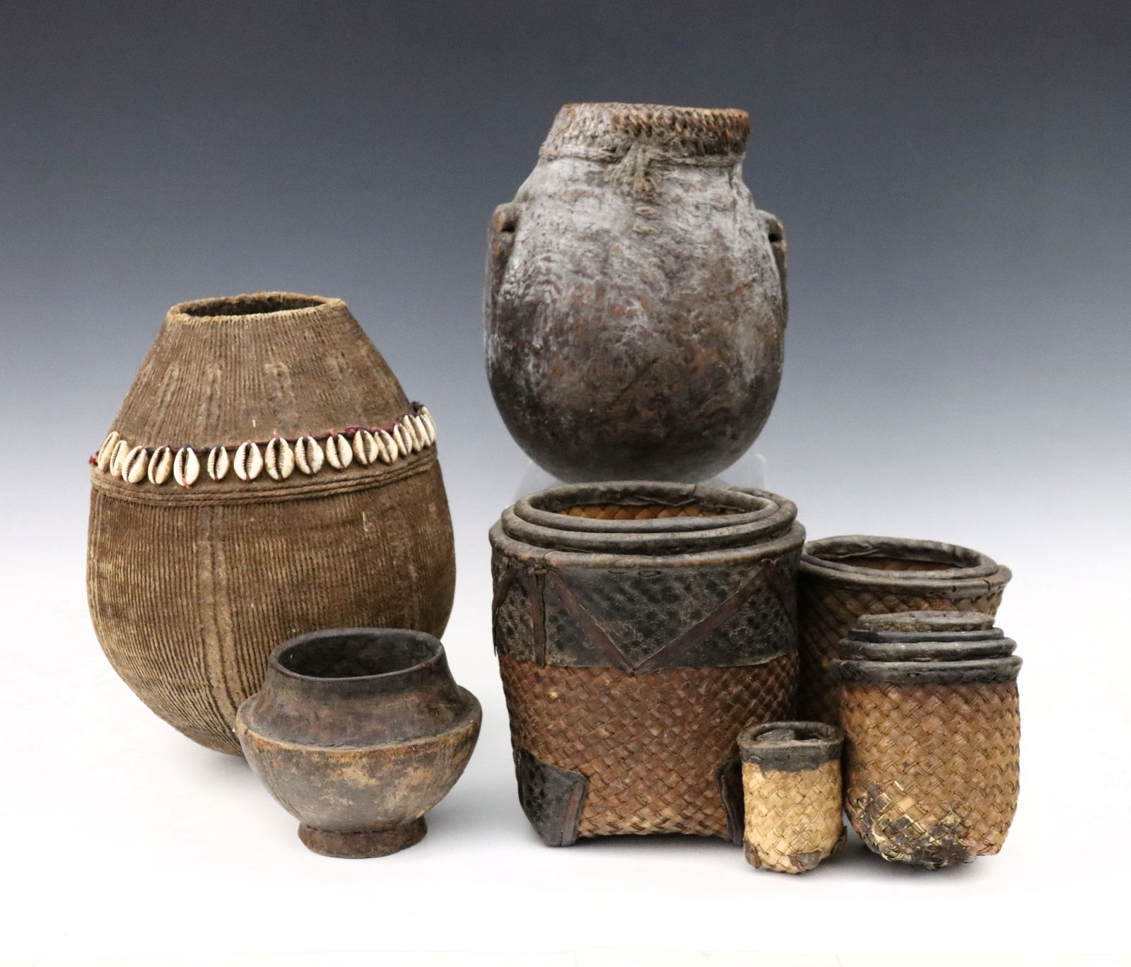 3 African Jars & Baskets (1 of 2)