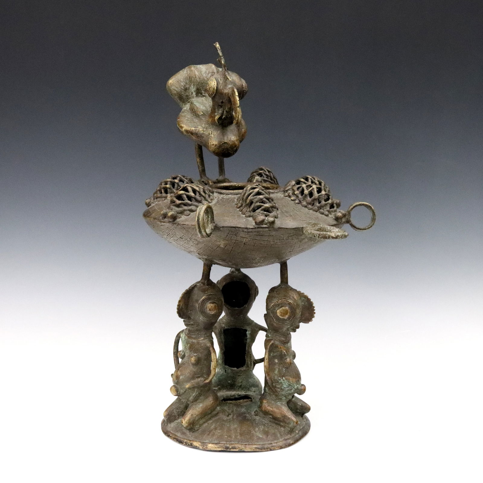 African Bronze Brazier (1 of 4)