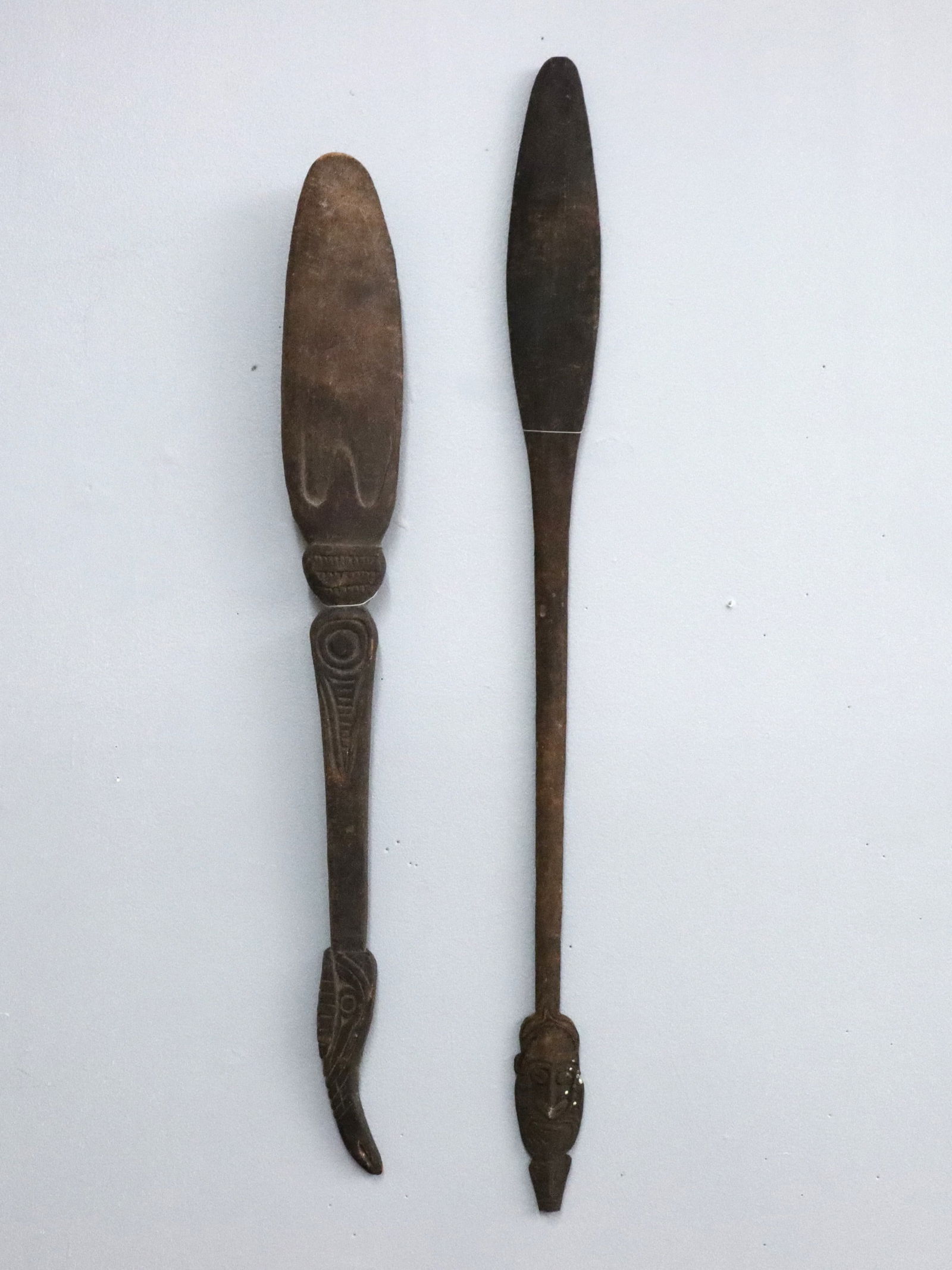 2 African Carved Stirring Spoons (1 of 2)