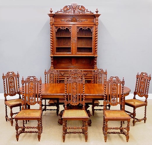 Victorian Oak Dining Room Set (1 of 15)