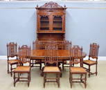 Victorian Oak Dining Room Set