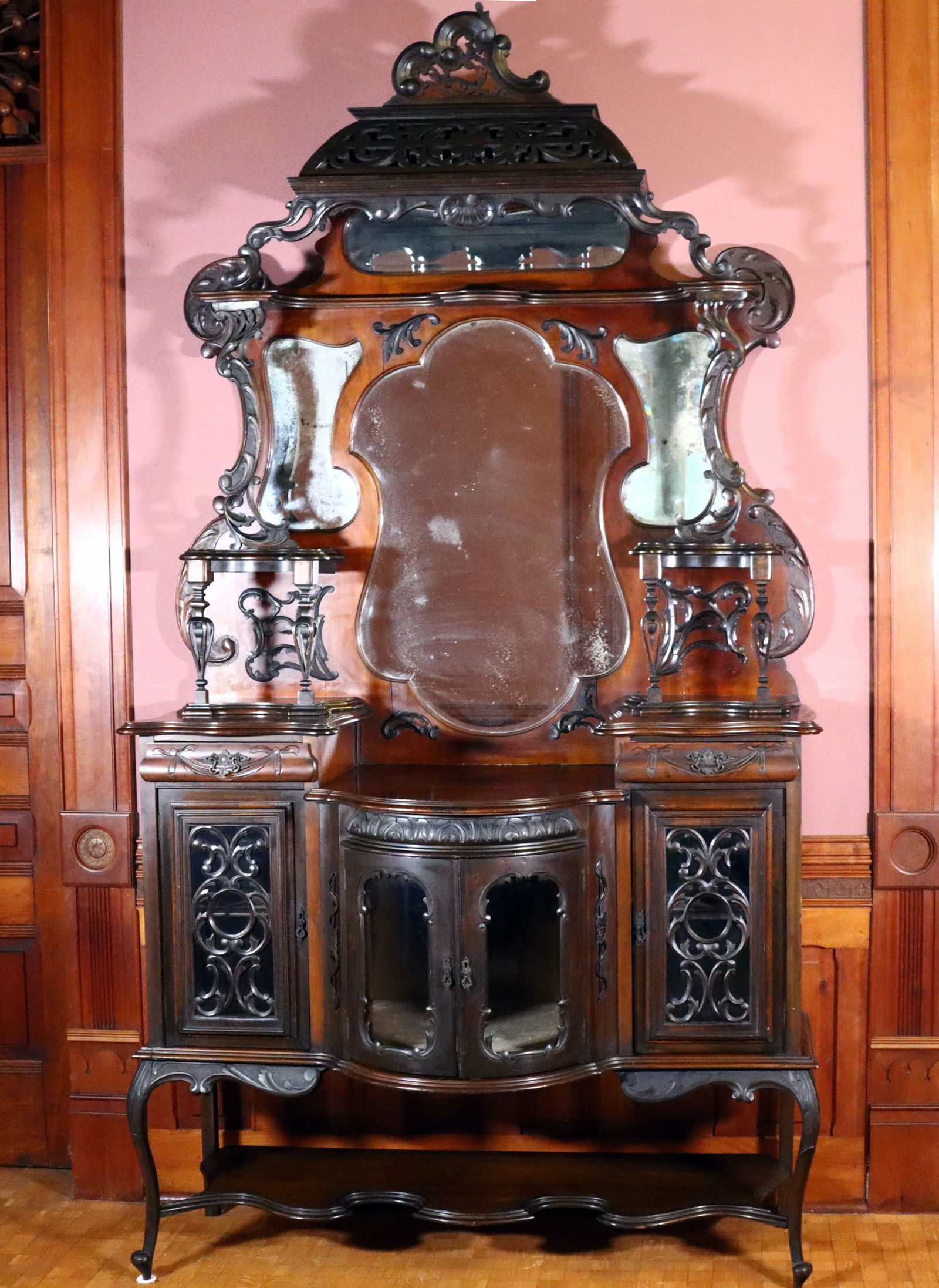 Rococo Revival Etagere (1 of 8)