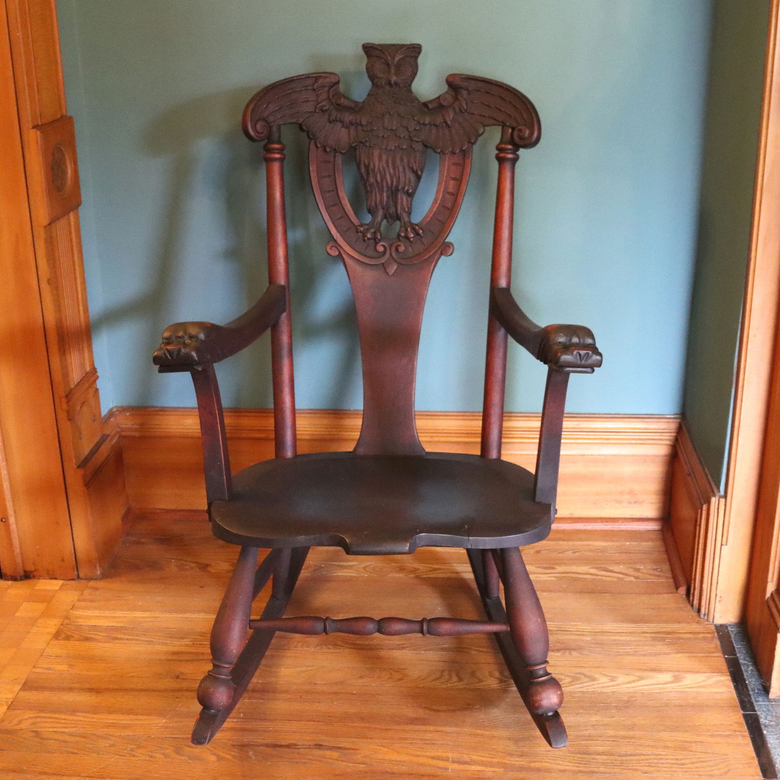Victorian Owl Rocking Chair (1 of 5)