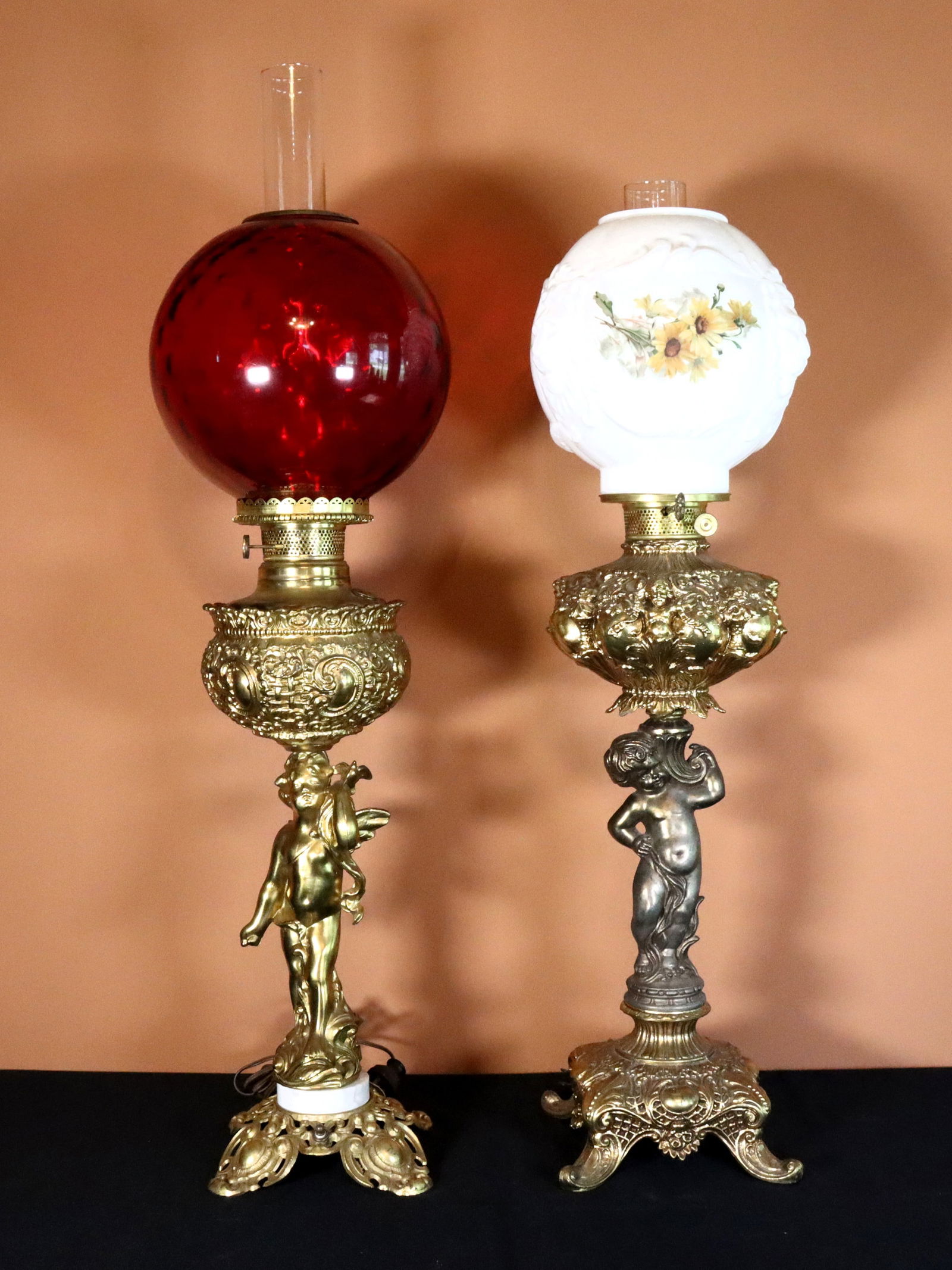 2 Victorian Style Table Lamps (1 of 4)