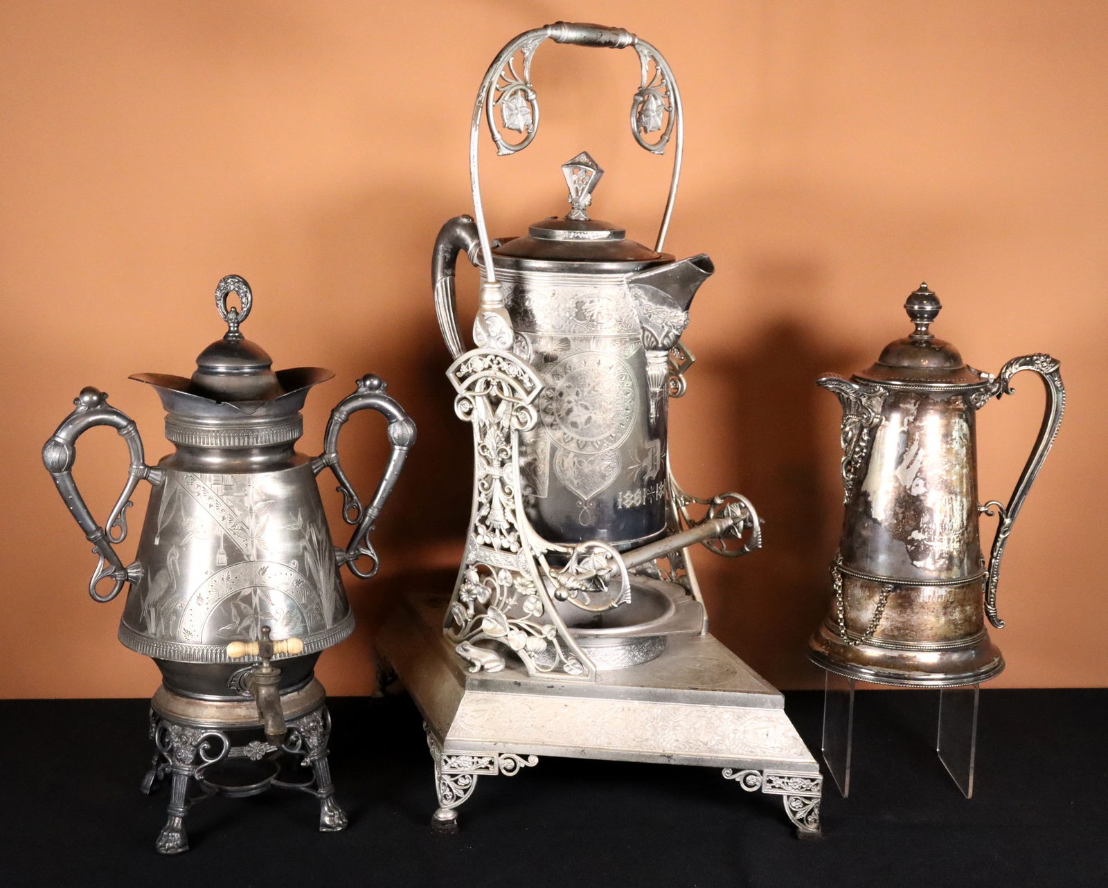 3 Silverplate Water Vessels (1 of 2)