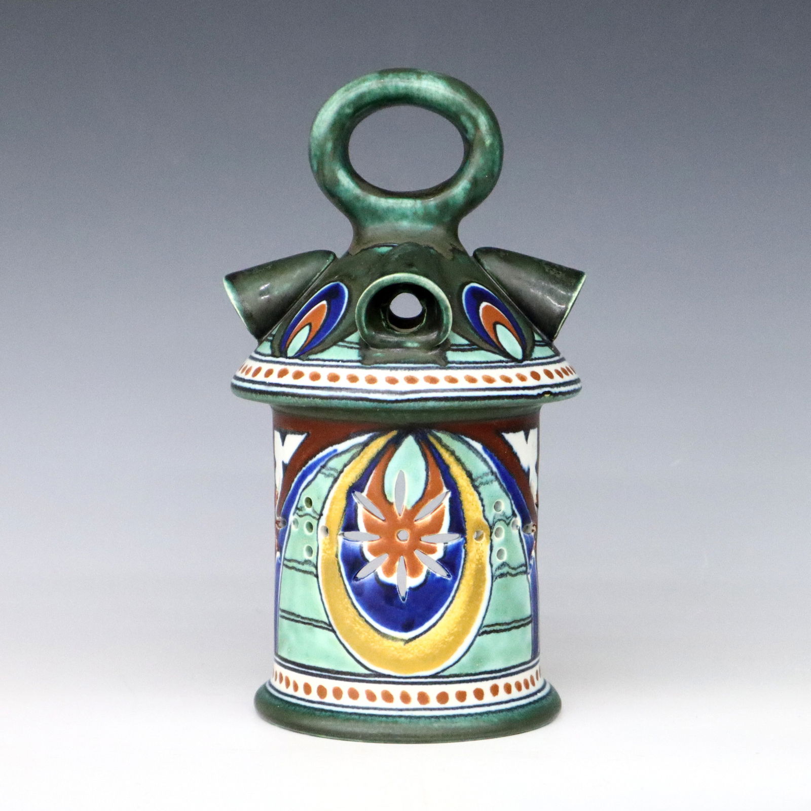 Dutch Gouda Pottery Lantern (1 of 3)