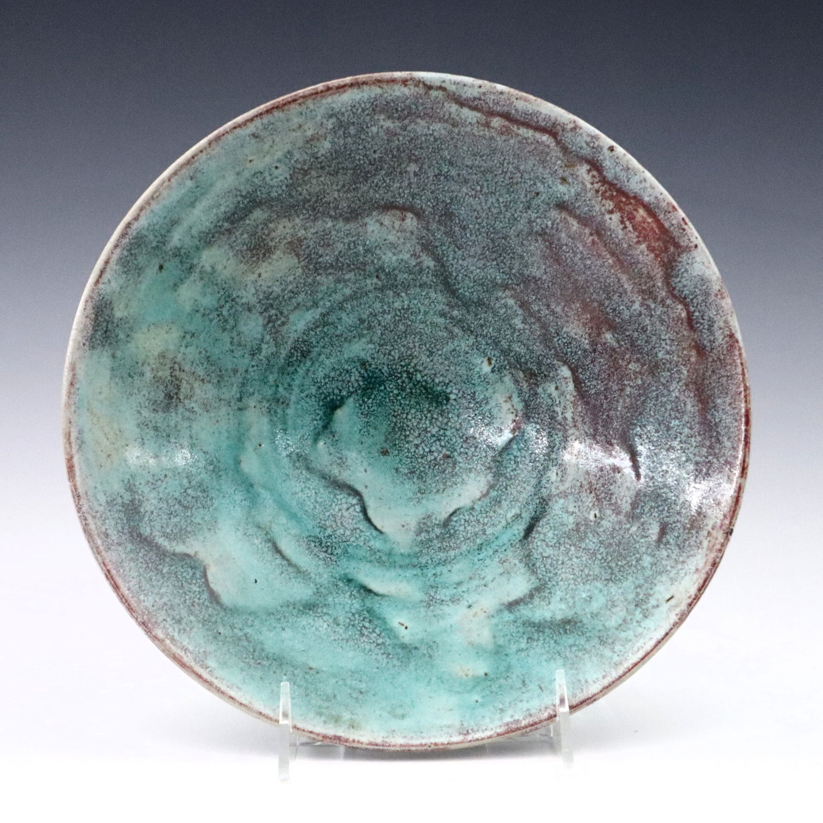 Jugtown Pottery Chinese Blue Bowl (1 of 4)