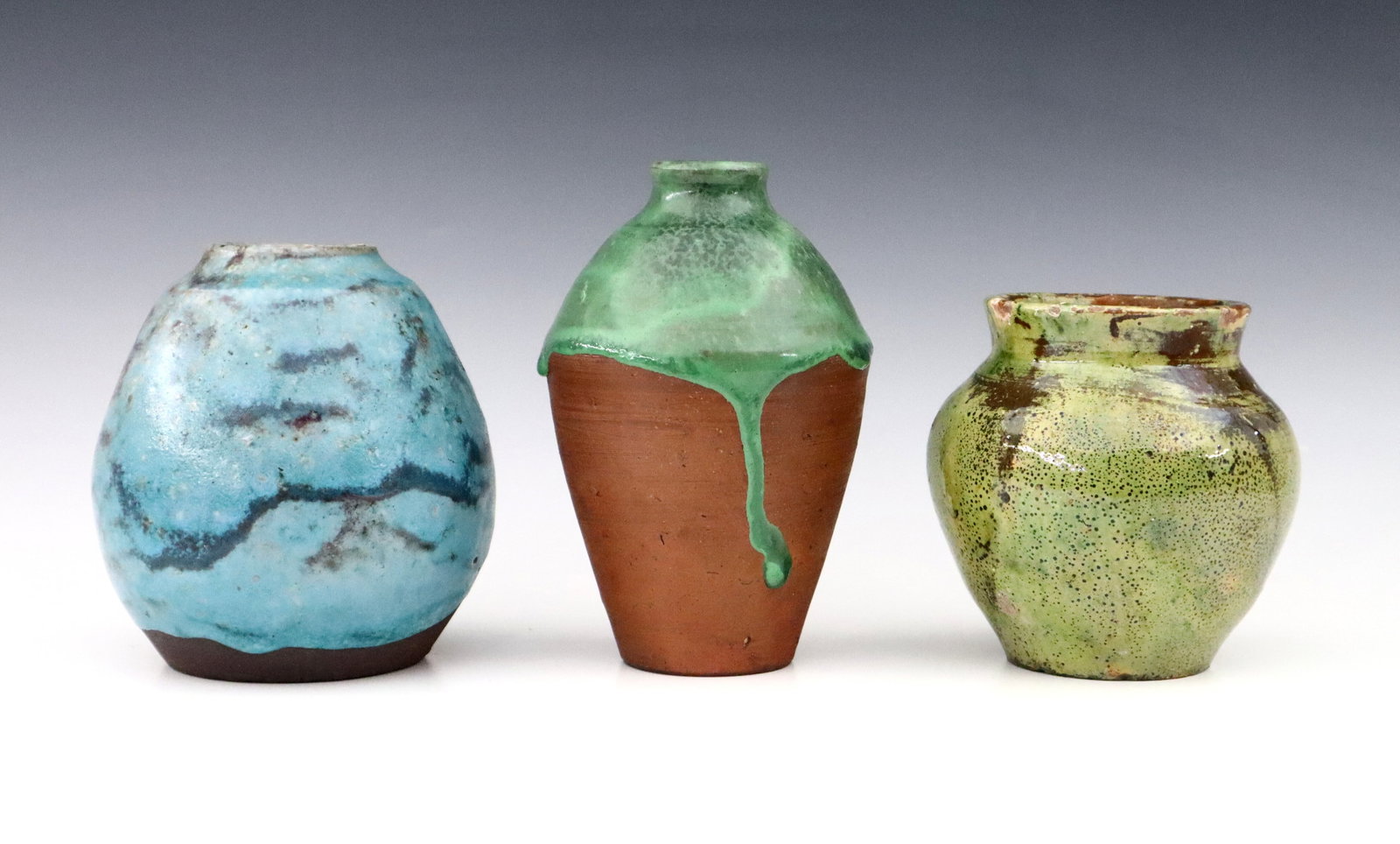 3 Jugtown Pottery Vases (1 of 9)