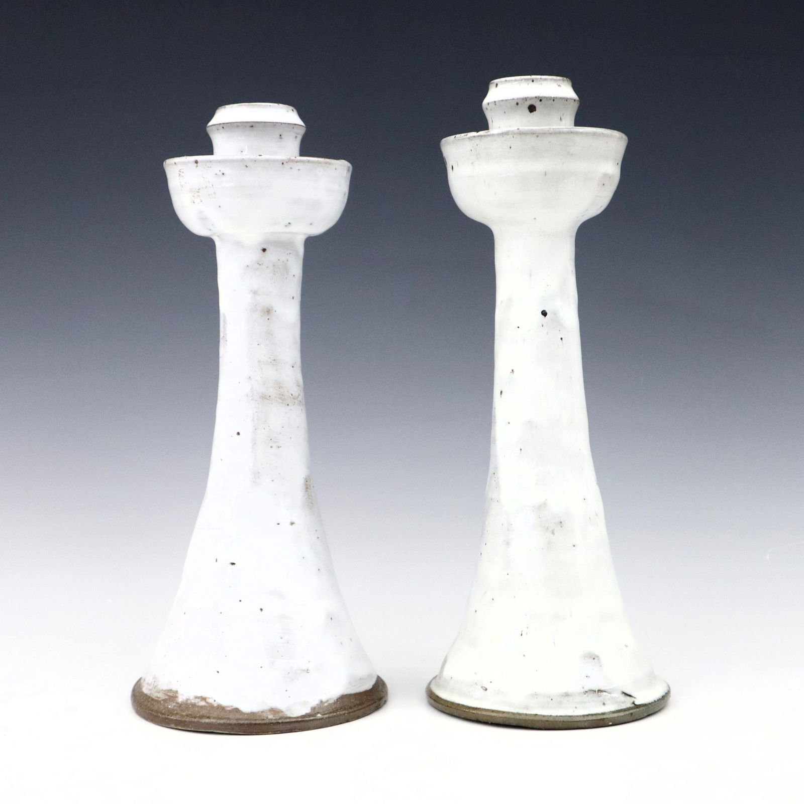 2 Jugtown Pottery Candlesticks (1 of 4)