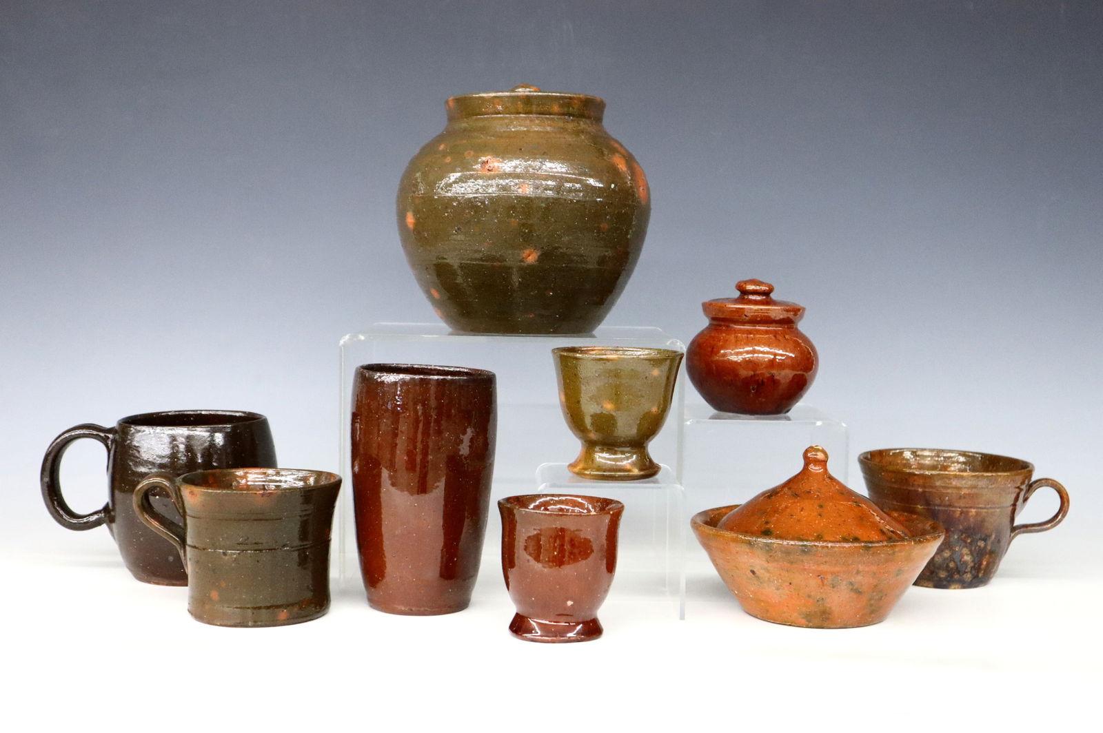 9 pc Jugtown Pottery (1 of 3)