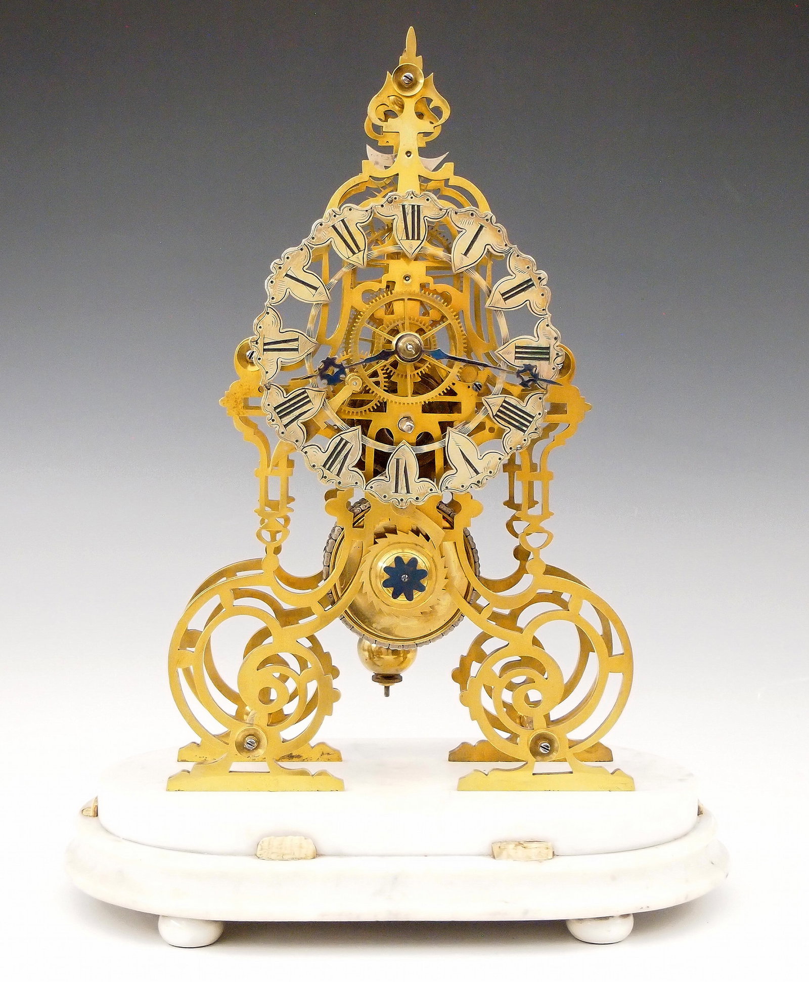 English Skeleton Clock By Evans Of Handsworth (1 of 6)