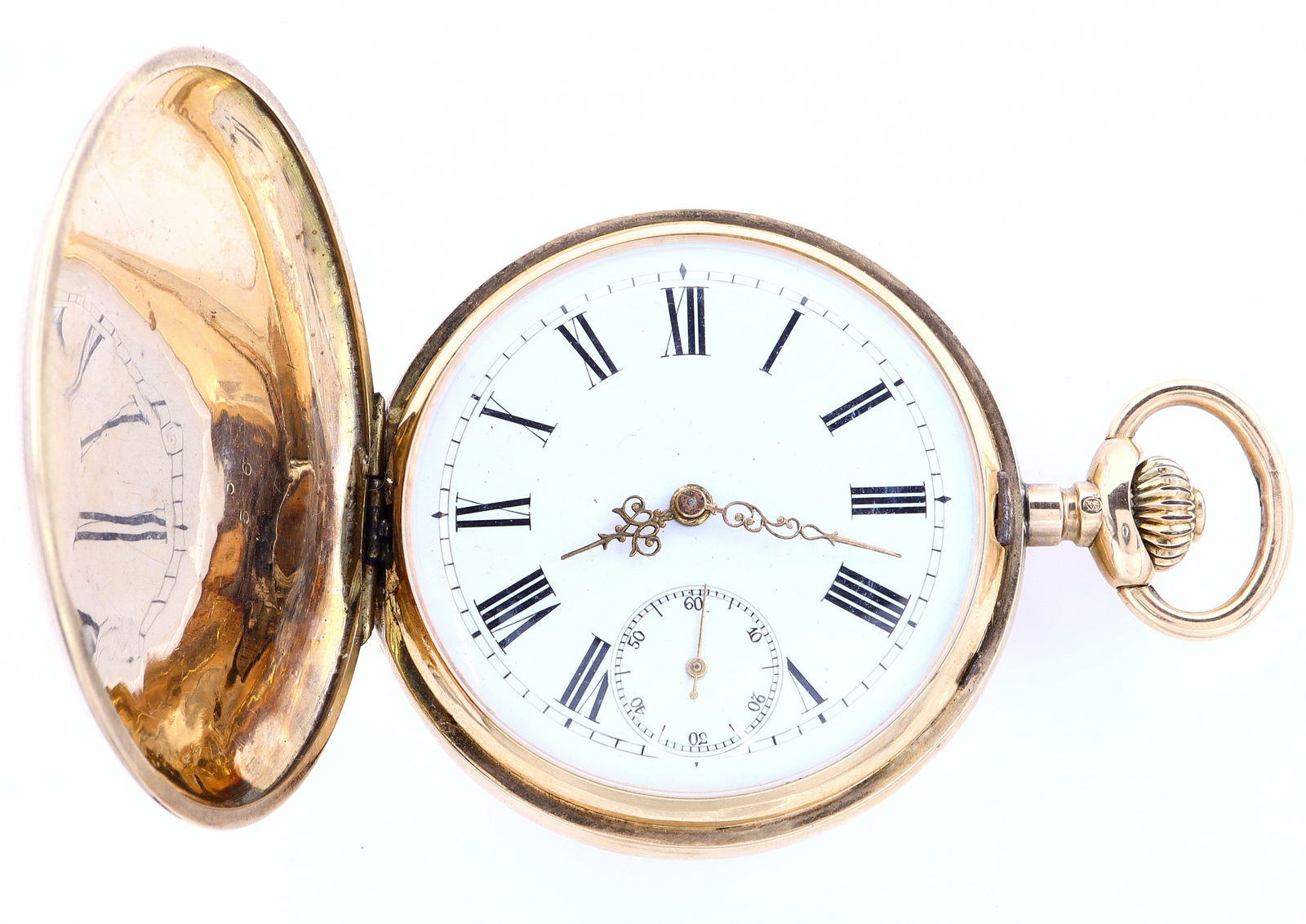 14k Gold Swiss Pocket Watch (1 of 7)
