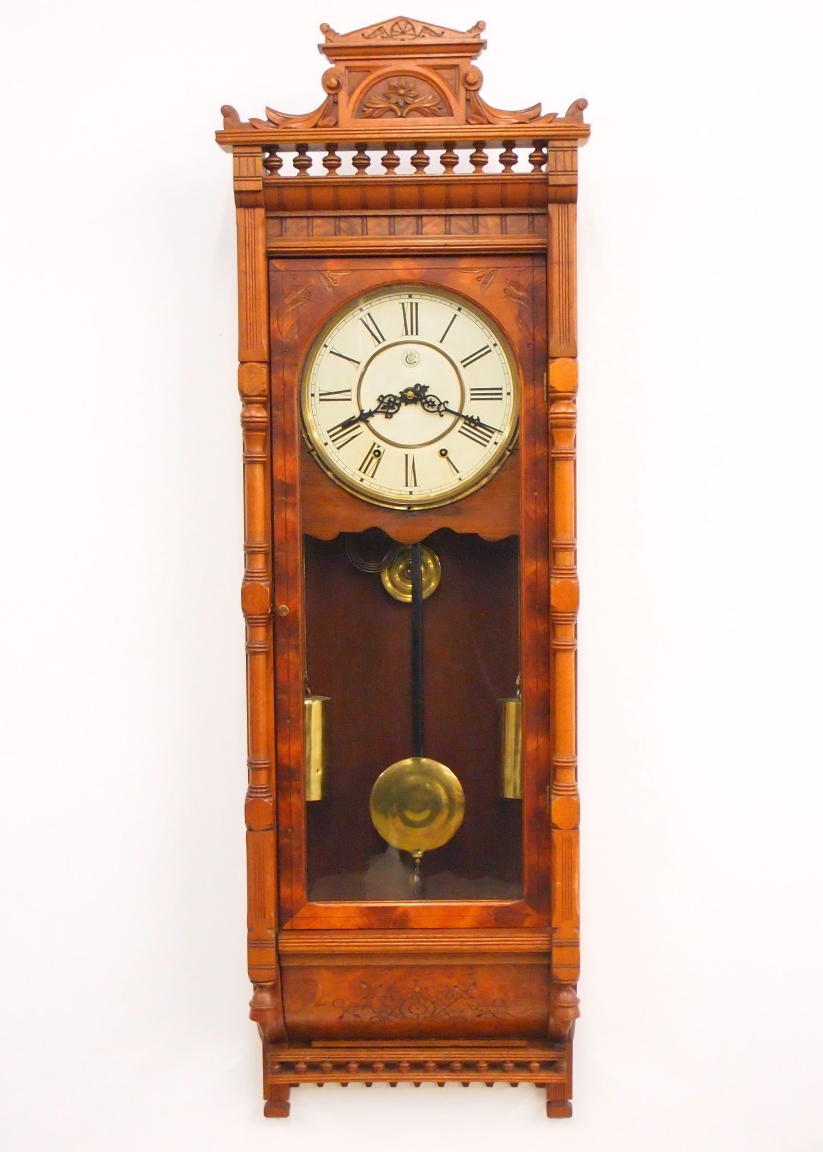 Waterbury No. 4 model Regulator Wall Clock (1 of 7)