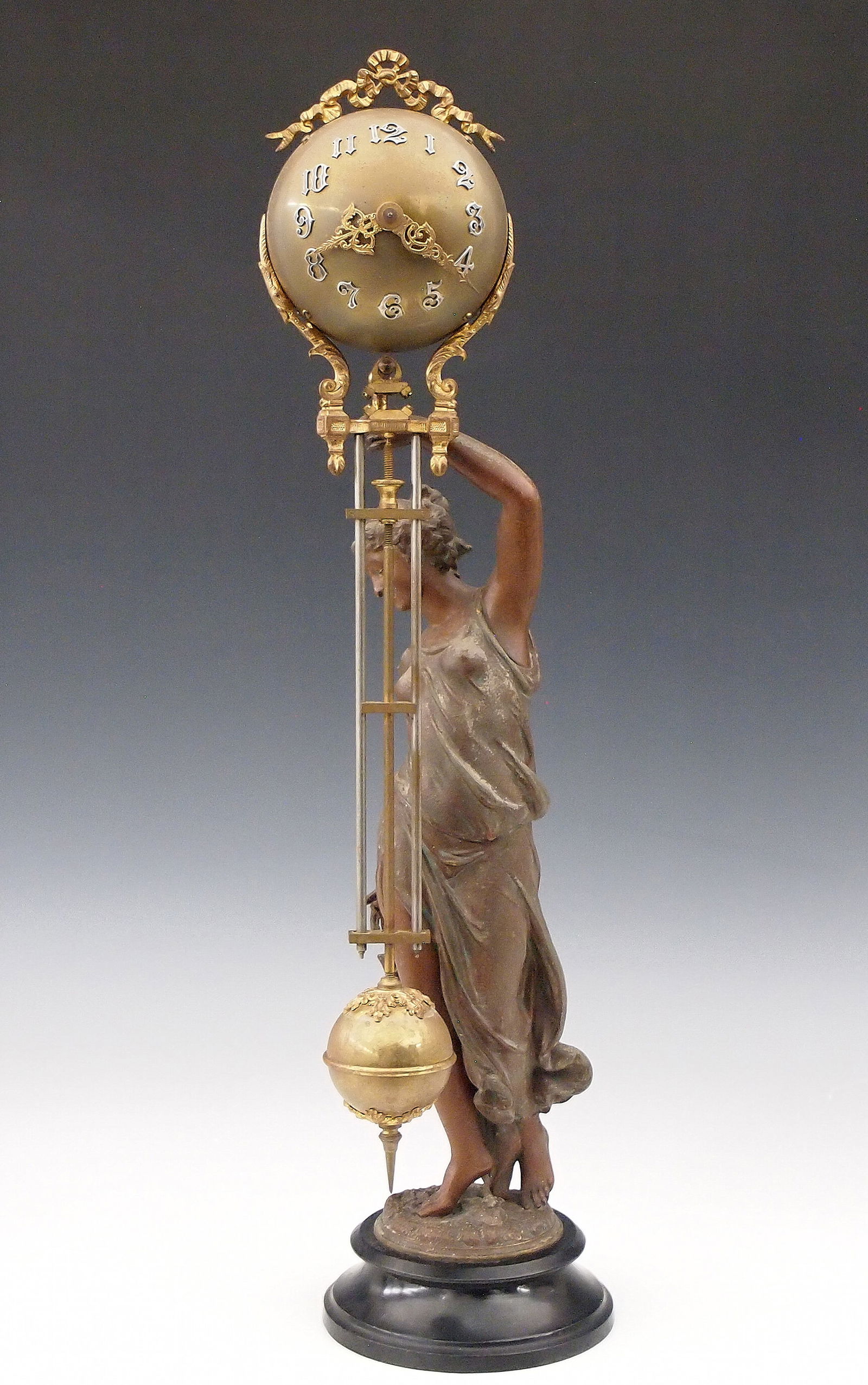 Ansonia Huntress Figural Swinger Clock (1 of 5)