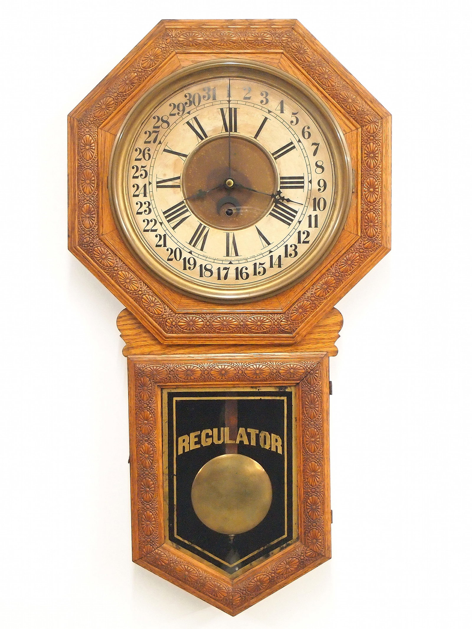 Welch Star Pointer Model Calendar Wall Clock (1 of 5)