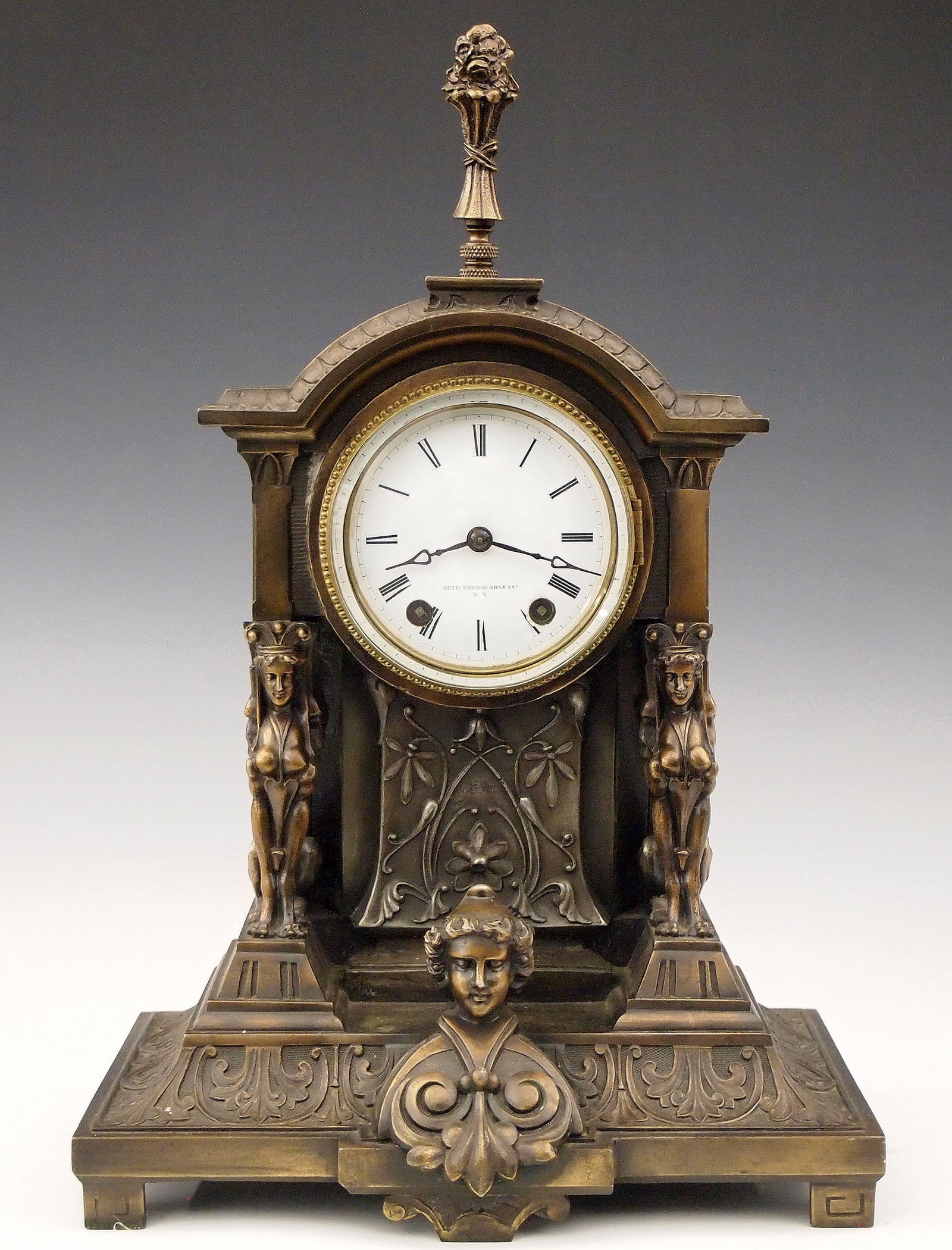 Seth Thomas Sons & Co. Spelter Mantel Clock (1 of 6)