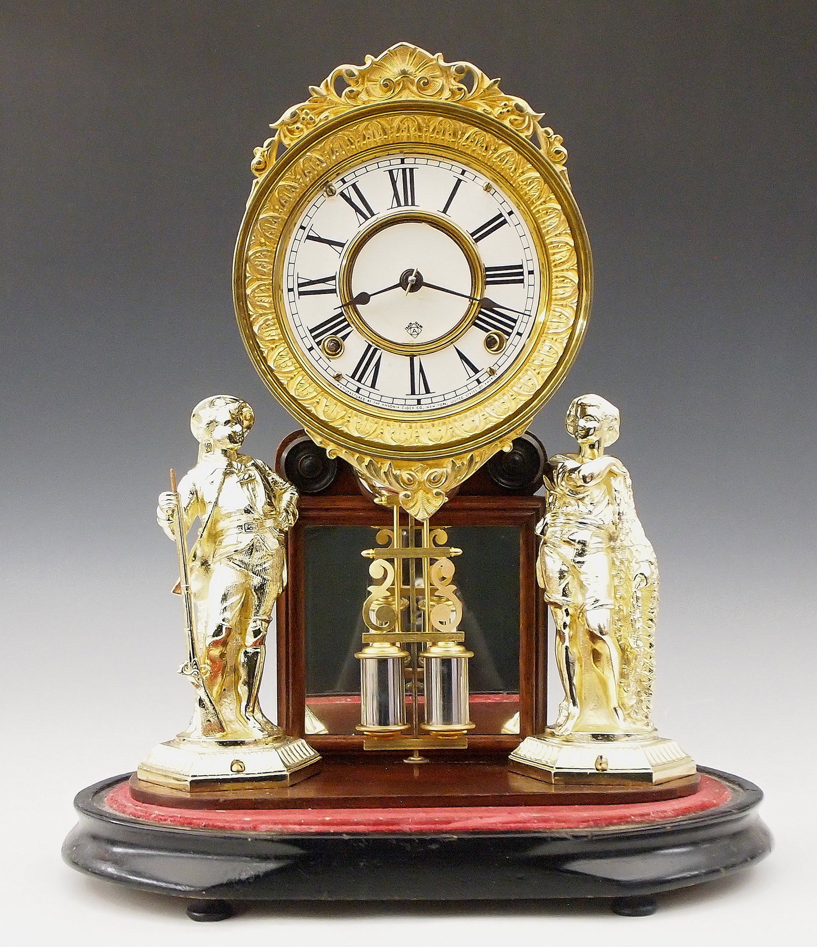 Repro Ansonia Crystal Palace No. 2 Model Mantel Clock (1 of 3)