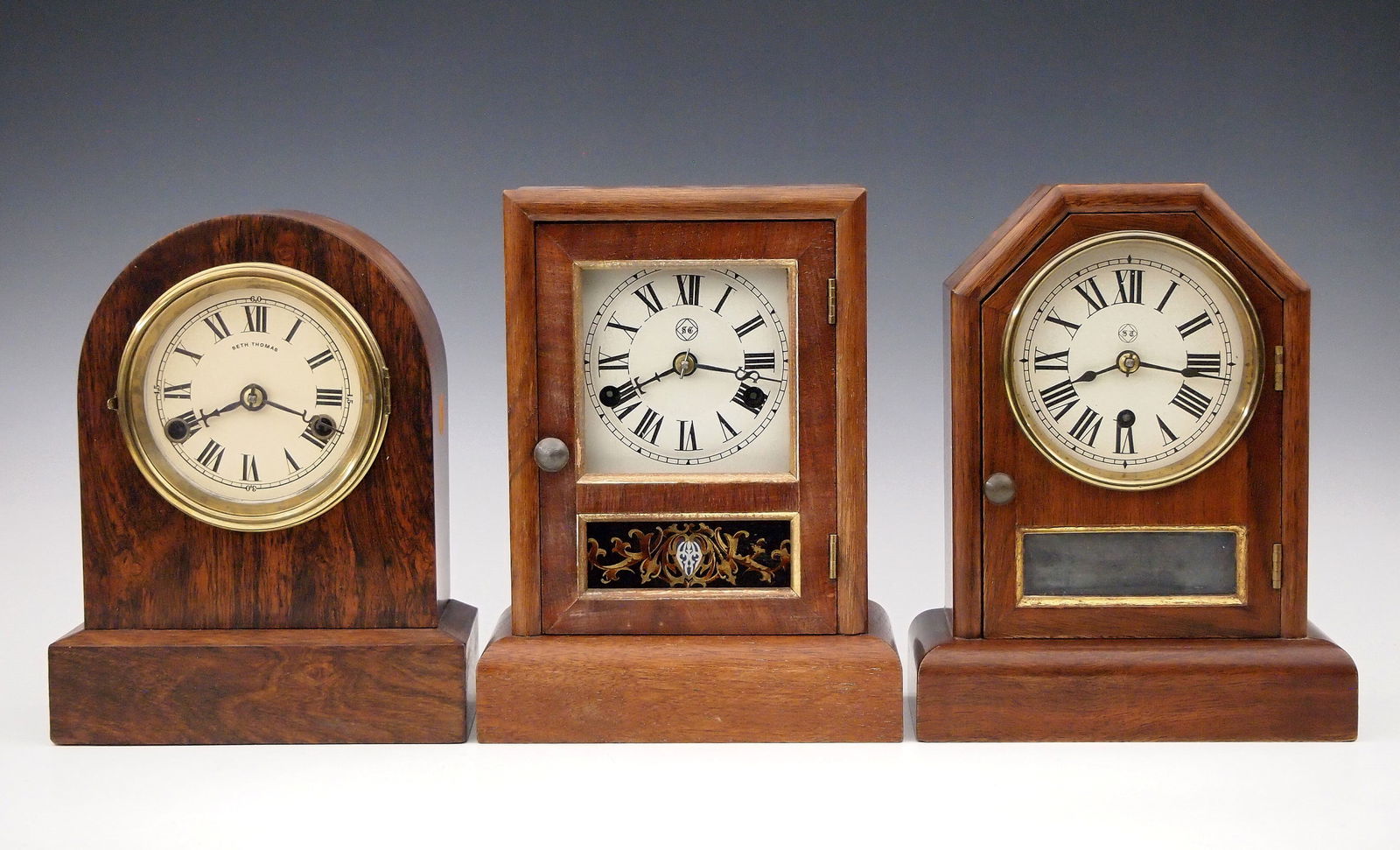 3 American Cottage Clocks (1 of 6)