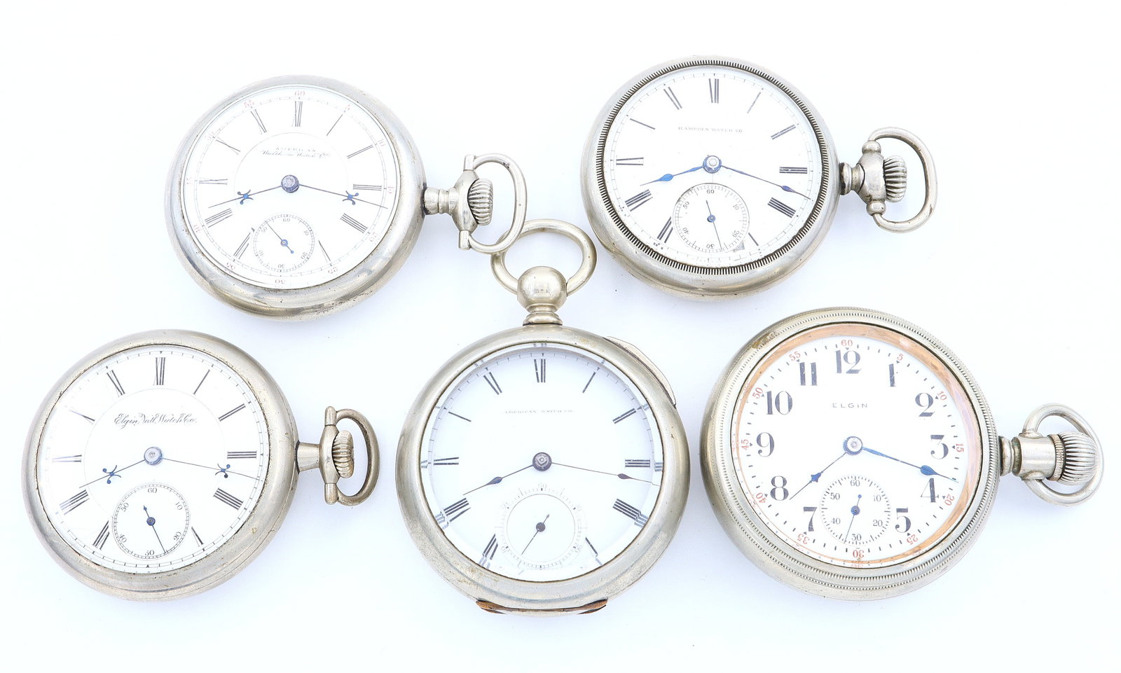 5 American Pocket Watches (1 of 3)