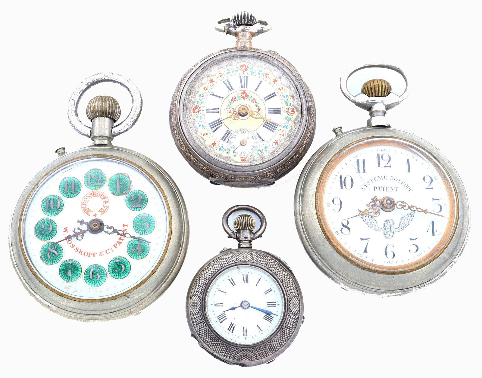 4 Swiss Pocket Watches (1 of 3)