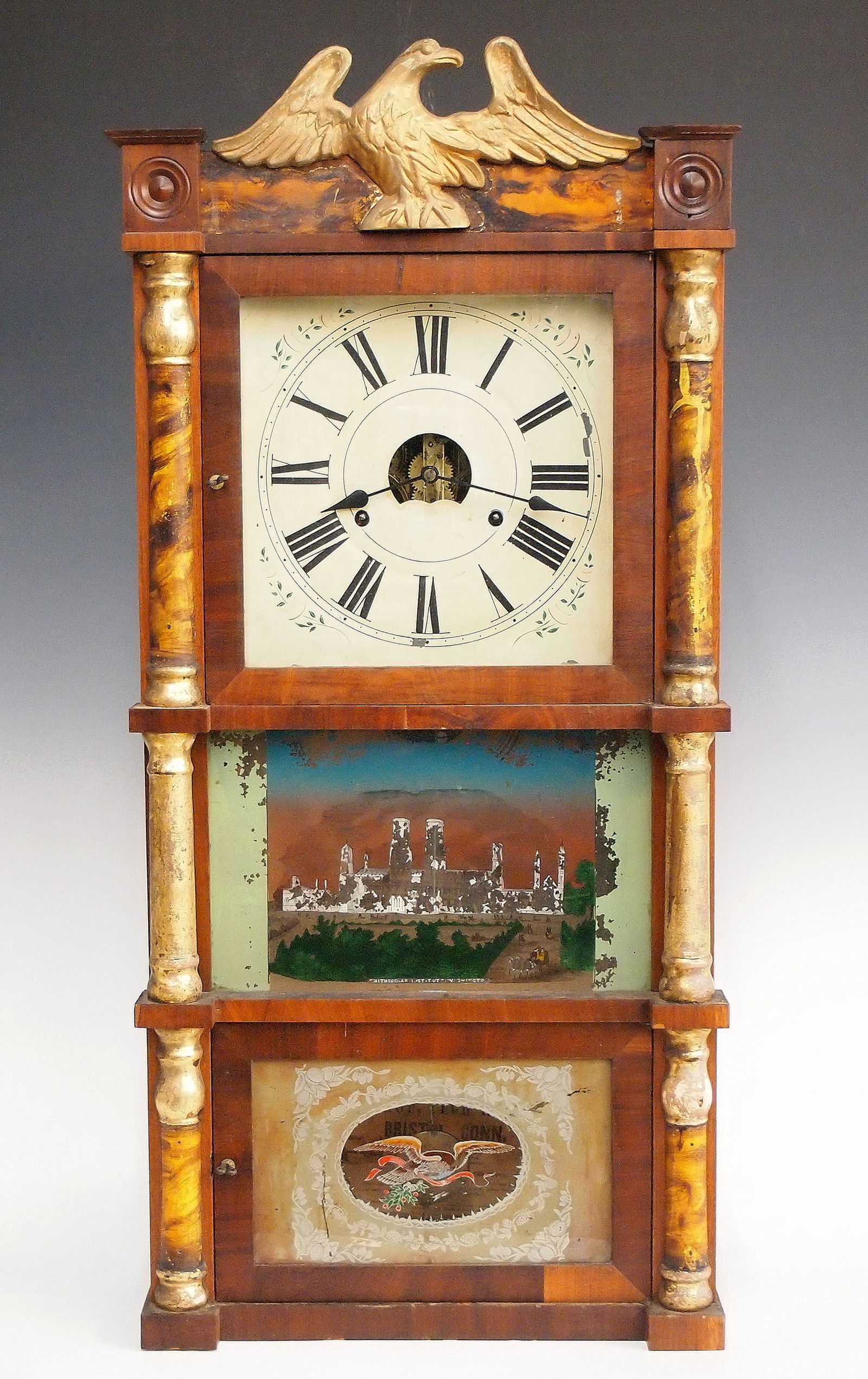 Birge, Peck & Co. Triple Decker Shelf Clock (1 of 4)