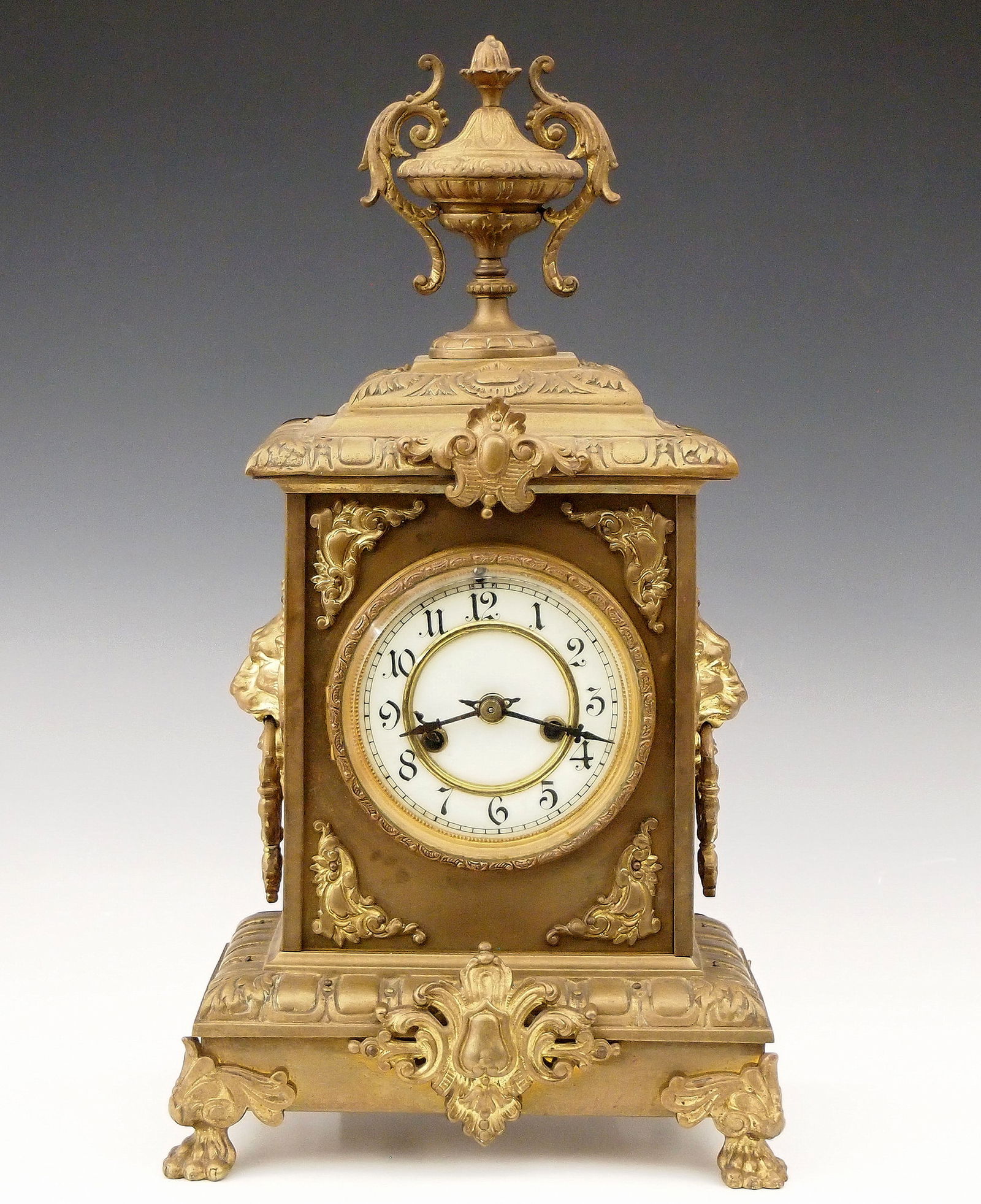 Waterbury Brass Mantel Clock (1 of 5)