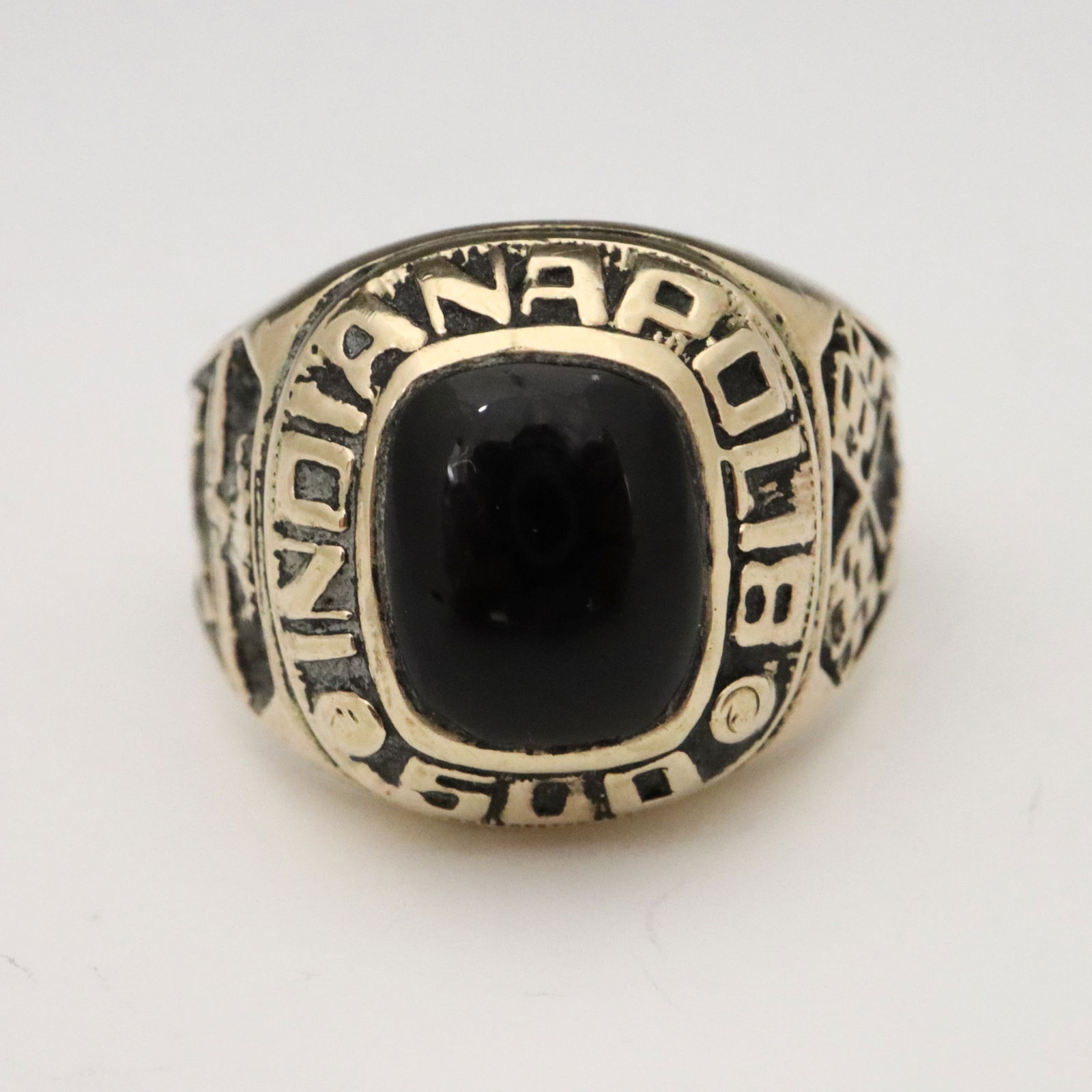 10k Gold & Onyx Gent's Indy 500 Ring (1 of 2)