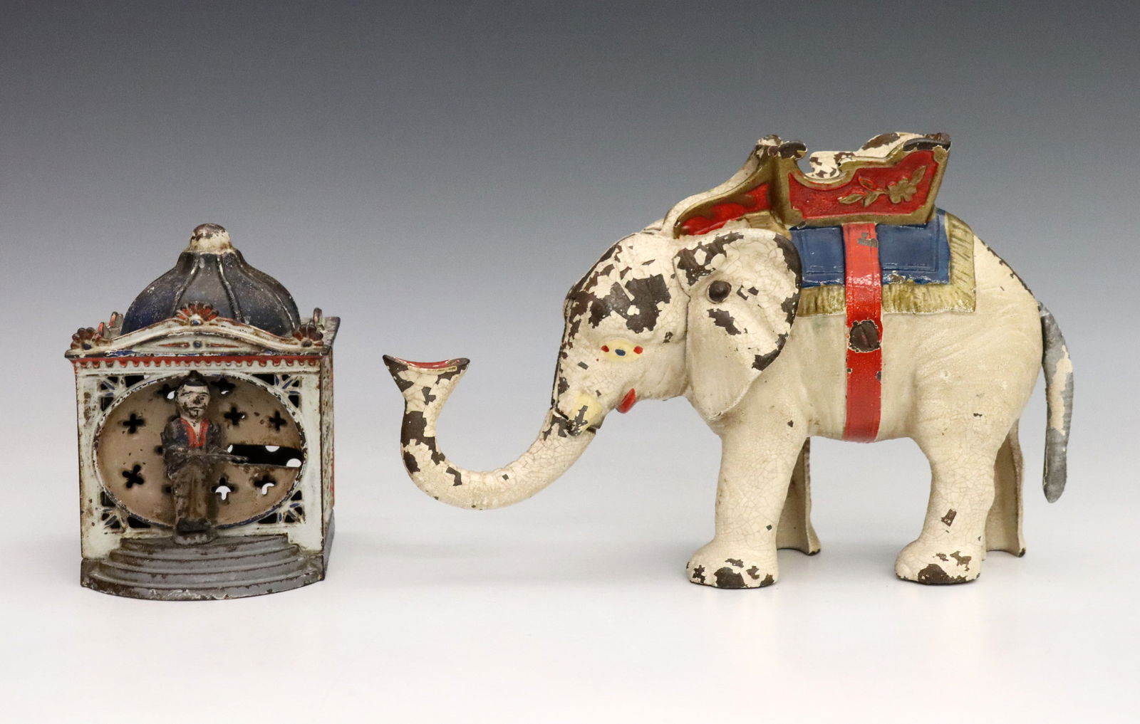 Hall's Liliput & Hubley Elephant Mechanical Banks (1 of 3)