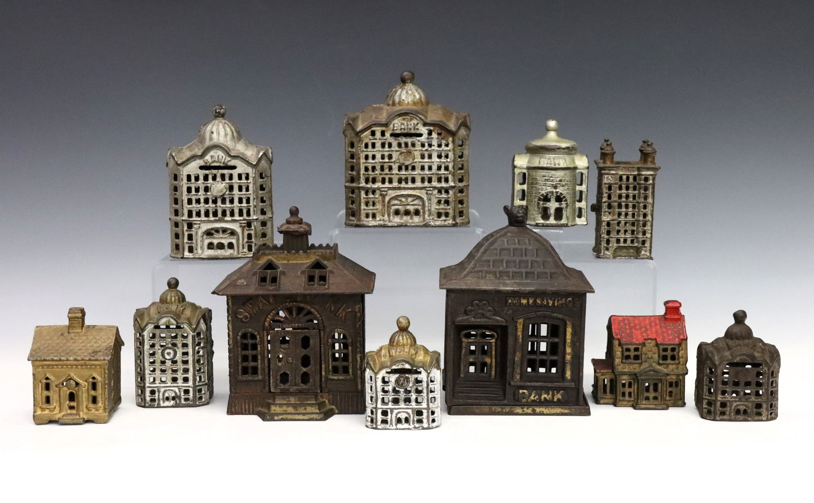 11 Cast Iron Still Banks (1 of 2)