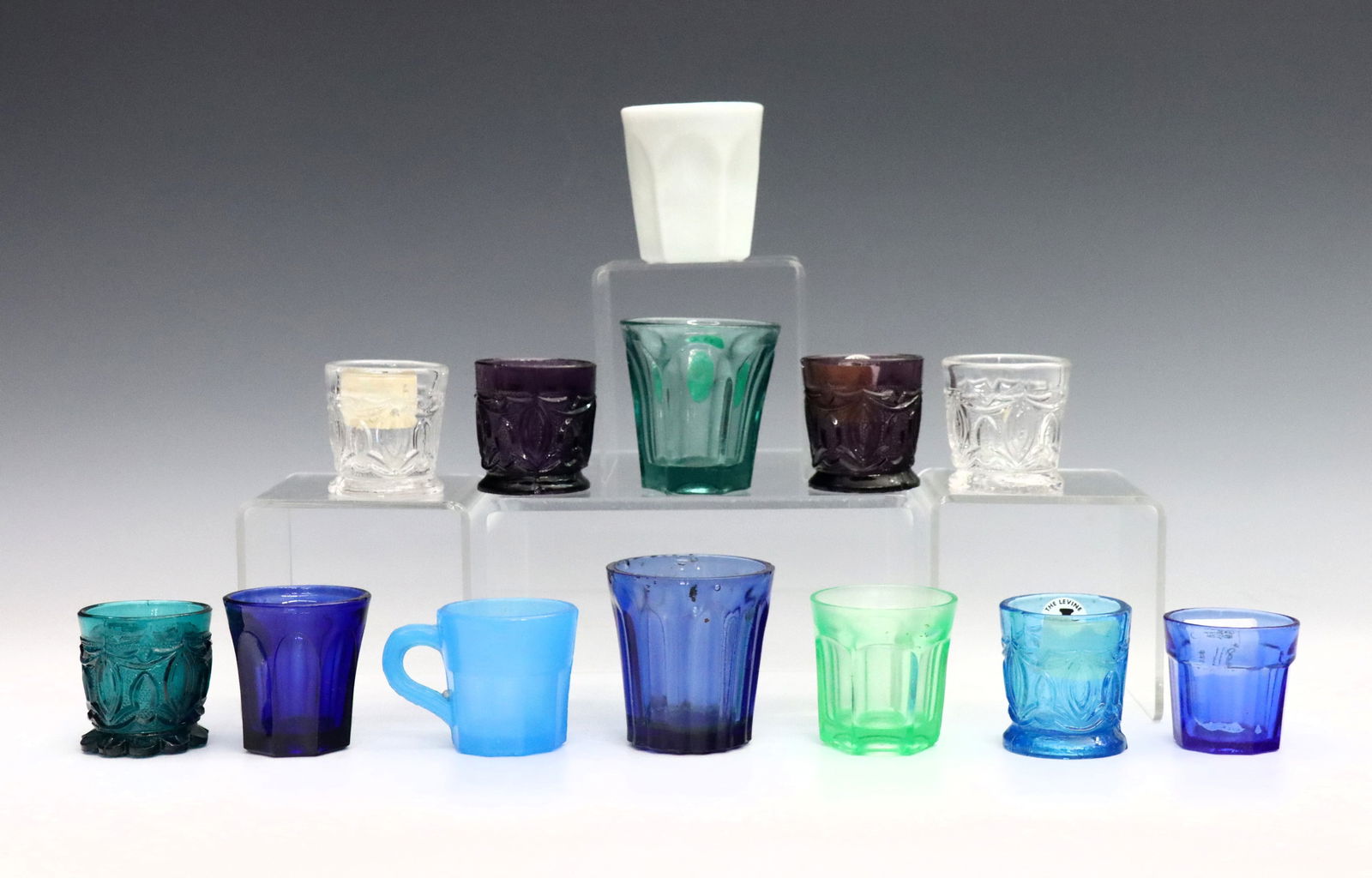 13 Pressed Glass Tumblers & Tasters (1 of 15)