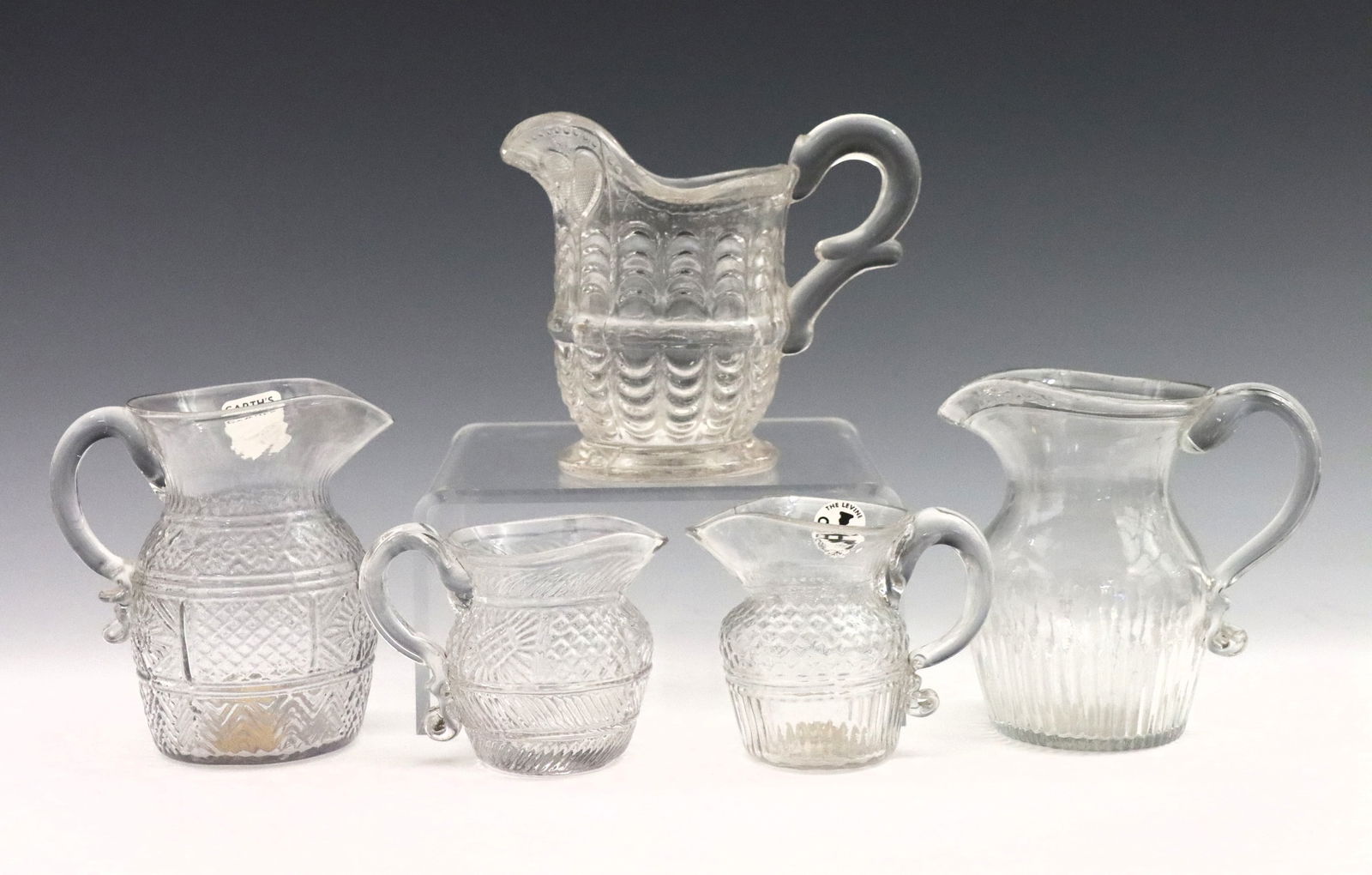 Five Mold Blown Glass Creamers (1 of 11)