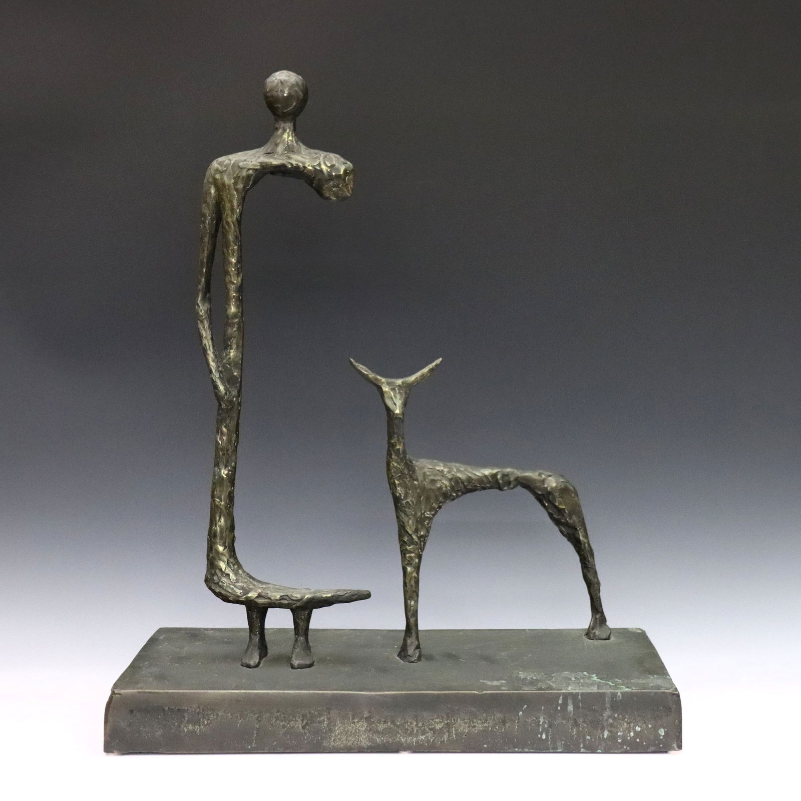 J. Kalfa Bronze Brutalist Sculpture (1 of 3)