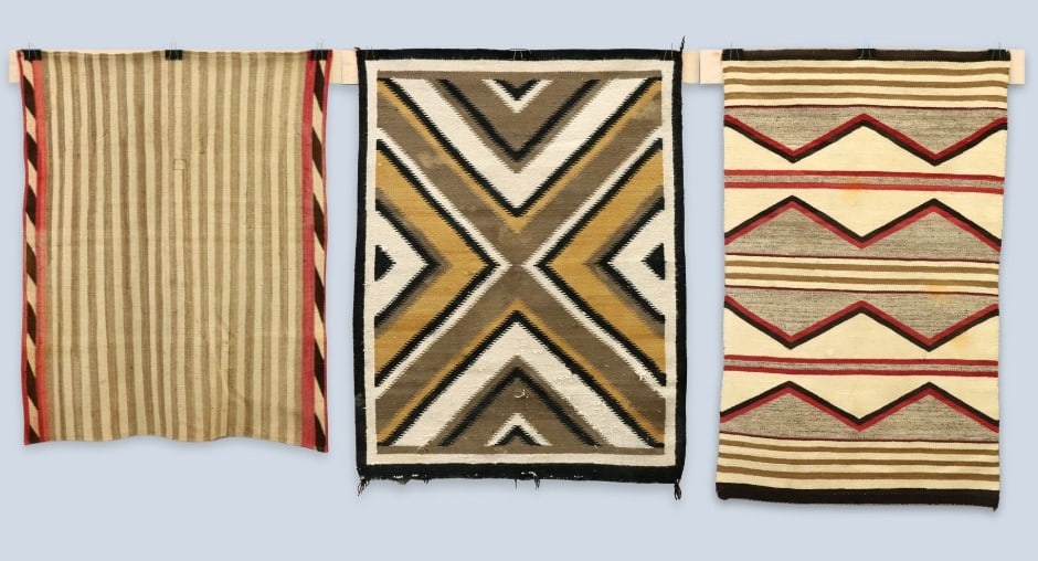 3 Navajo Regional Weavings (1 of 4)