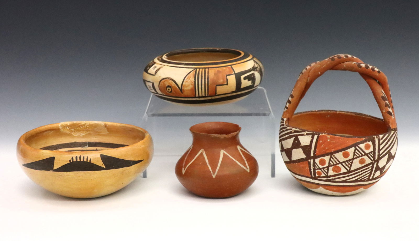 4 pc Native American Earthenware (1 of 2)