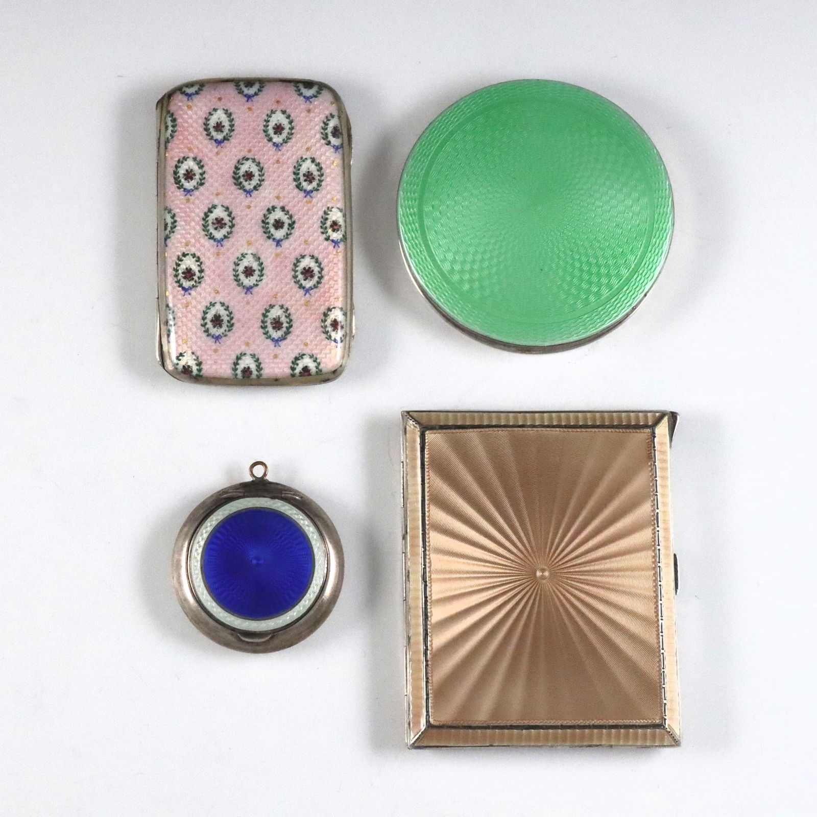 4 Silver Guilloche Cases (1 of 3)