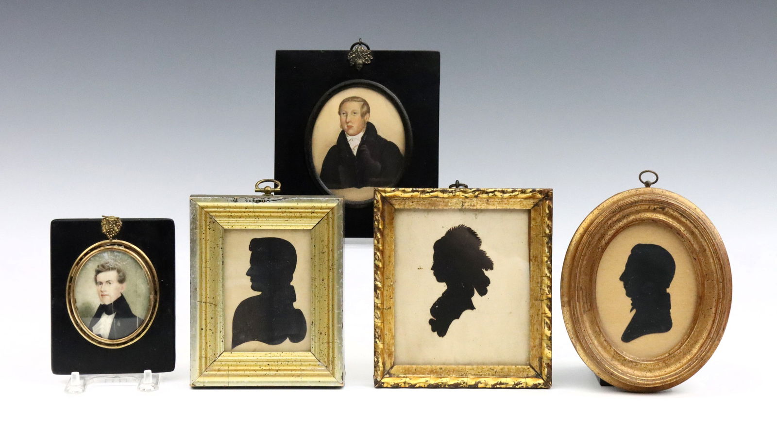 5 Miniature Silhouettes & Portraits (1 of 1)